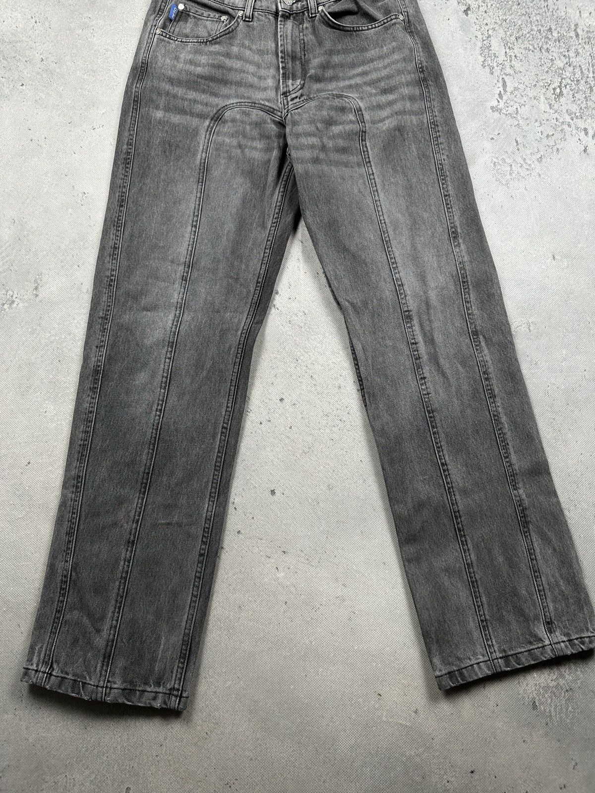 Peso Peso Archive Curved Seam Grey Wash Baggy Jeans Y2K W30 Size US 30 / EU 46 - 4 Thumbnail