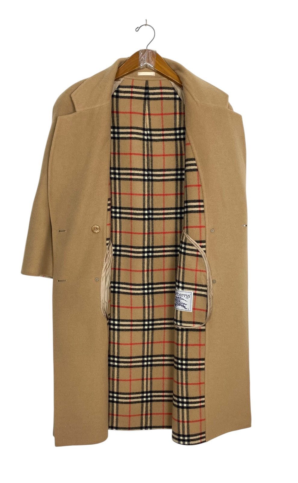vintage Burberrys カシミア100% Rare‼️ Vintage Burberrys' Novacheck Wool Long Coat Made Japan