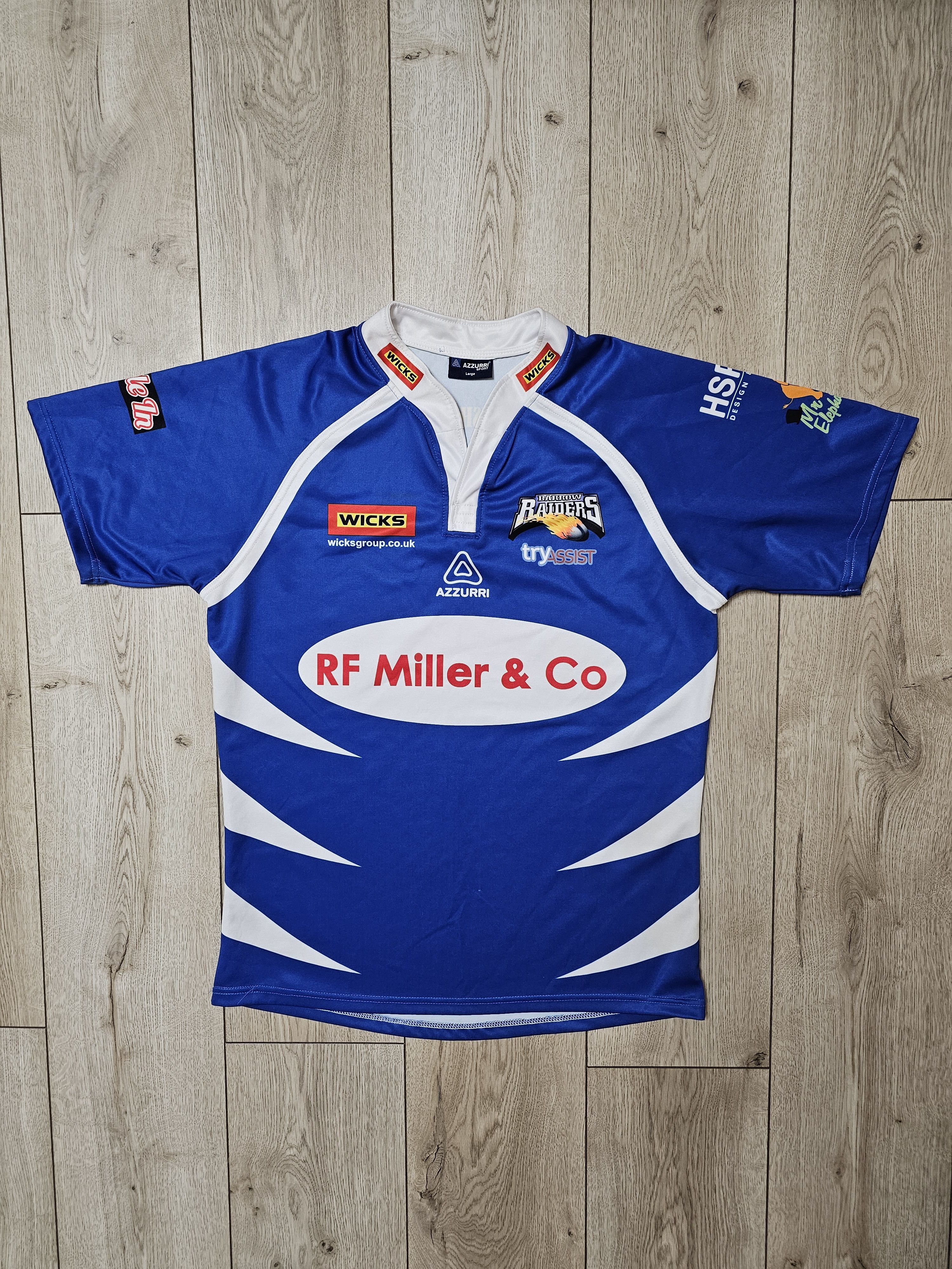 All Sport BARROW RAIDERS RUGBY JERSEY ENGLAND RUGBY JERSEY BLUE Size US L / EU 52-54 / 3 - 1 Thumbnail