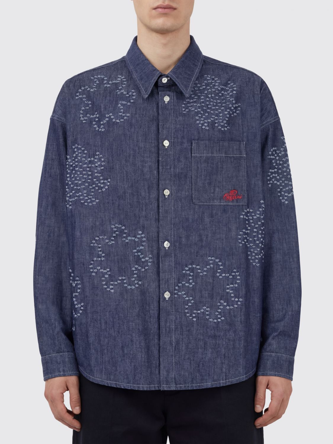 Marni Marni Shirt Men Blue Size US M / EU 48-50 / 2 - 1 Thumbnail
