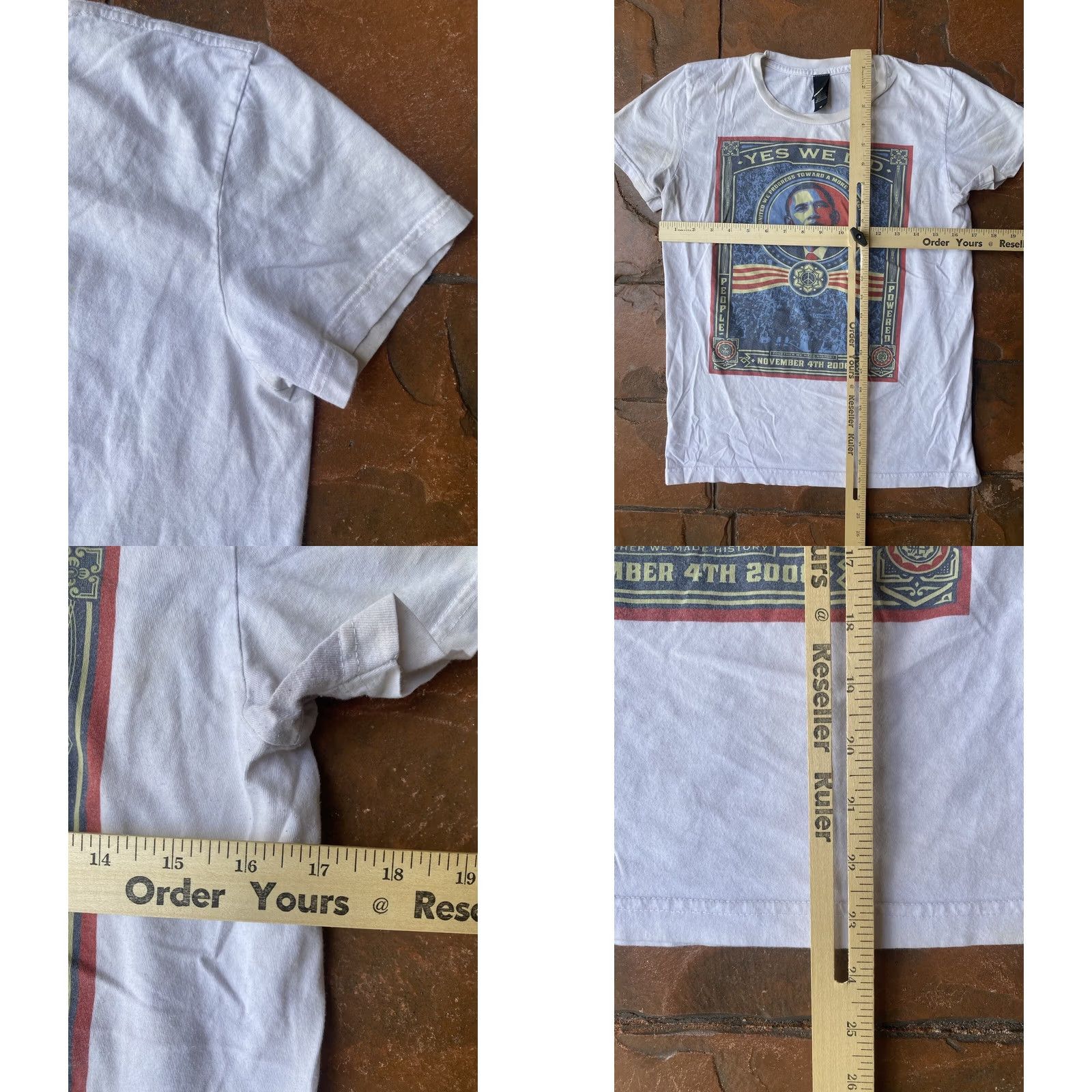 Obey VINTAGE OBEY T-Shirt Obama 2008 President Y2K Womens M White Crew Neck Short Sleeve Size M / US 6-8 / IT 42-44 - 8 Thumbnail