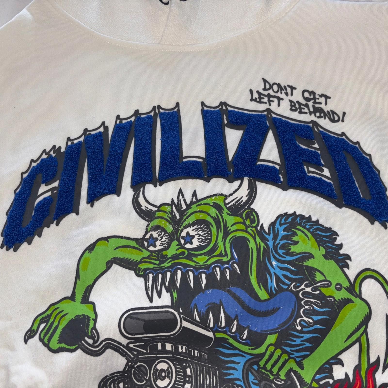 Civilized Civilized Don’t Get Left Behind White Hoodie Size Small NWT Size US S / EU 44-46 / 1 - 8 Thumbnail