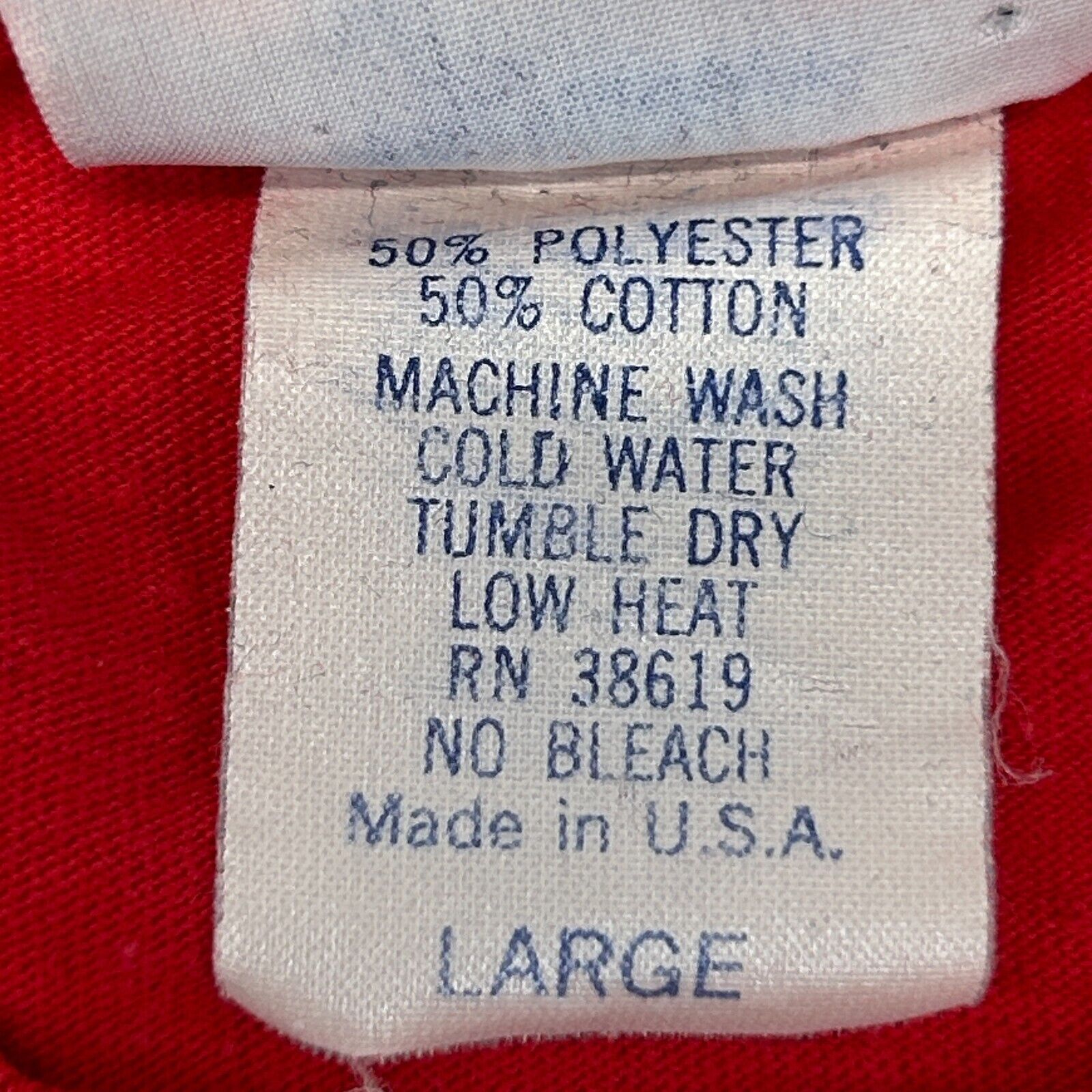 Reebok Vintage 80s Reebok Logo T Shirt Made In USA Red S Small Size US S / EU 44-46 / 1 - 8 Thumbnail