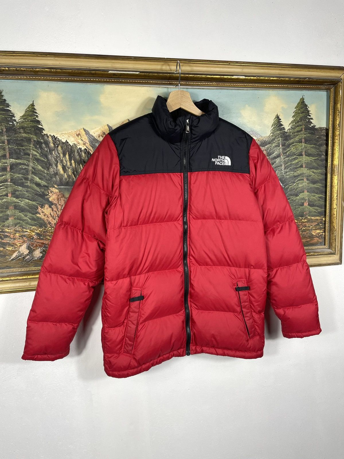 The North Face × Vintage Red TNF Jacket Travis Scott Kylie Jenner Vibe Warm Winter Size US S / EU 44-46 / 1 - 2 Thumbnail