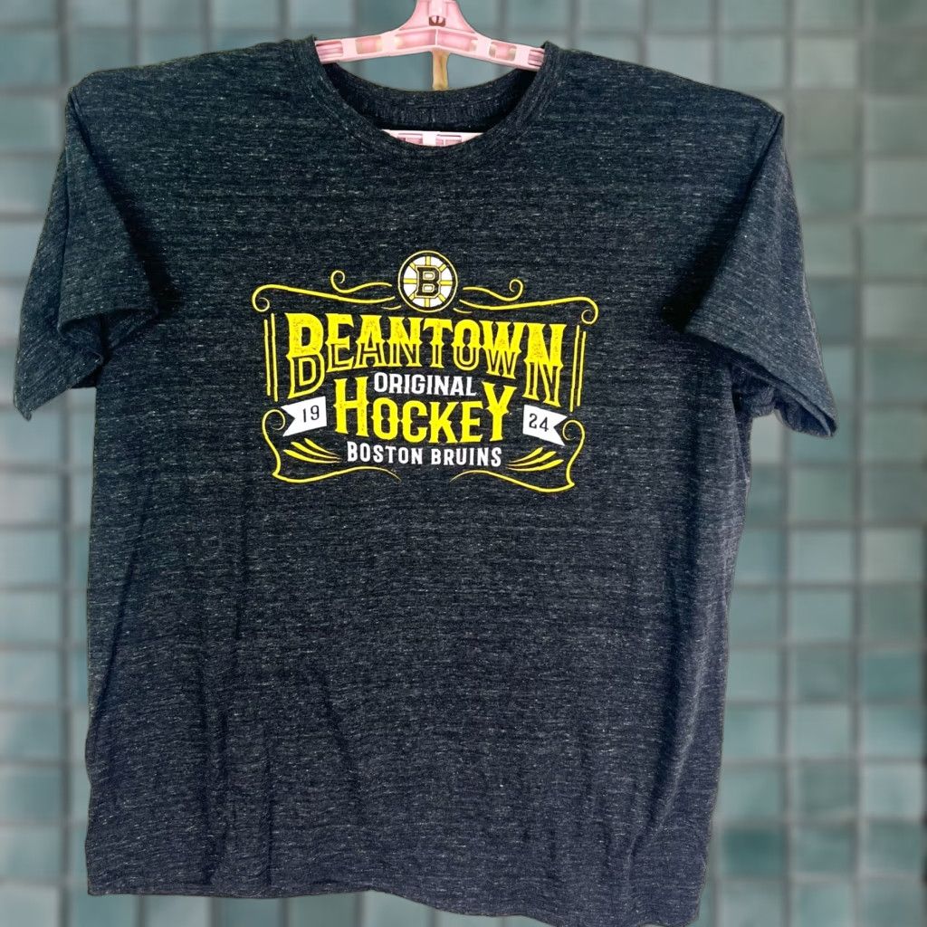 Vintage Boston Bruins Fanatics T Shirt Mens XL Heather Gray NHL Hockey Beantown Size US XL / EU 56 / 4 - 1 Thumbnail