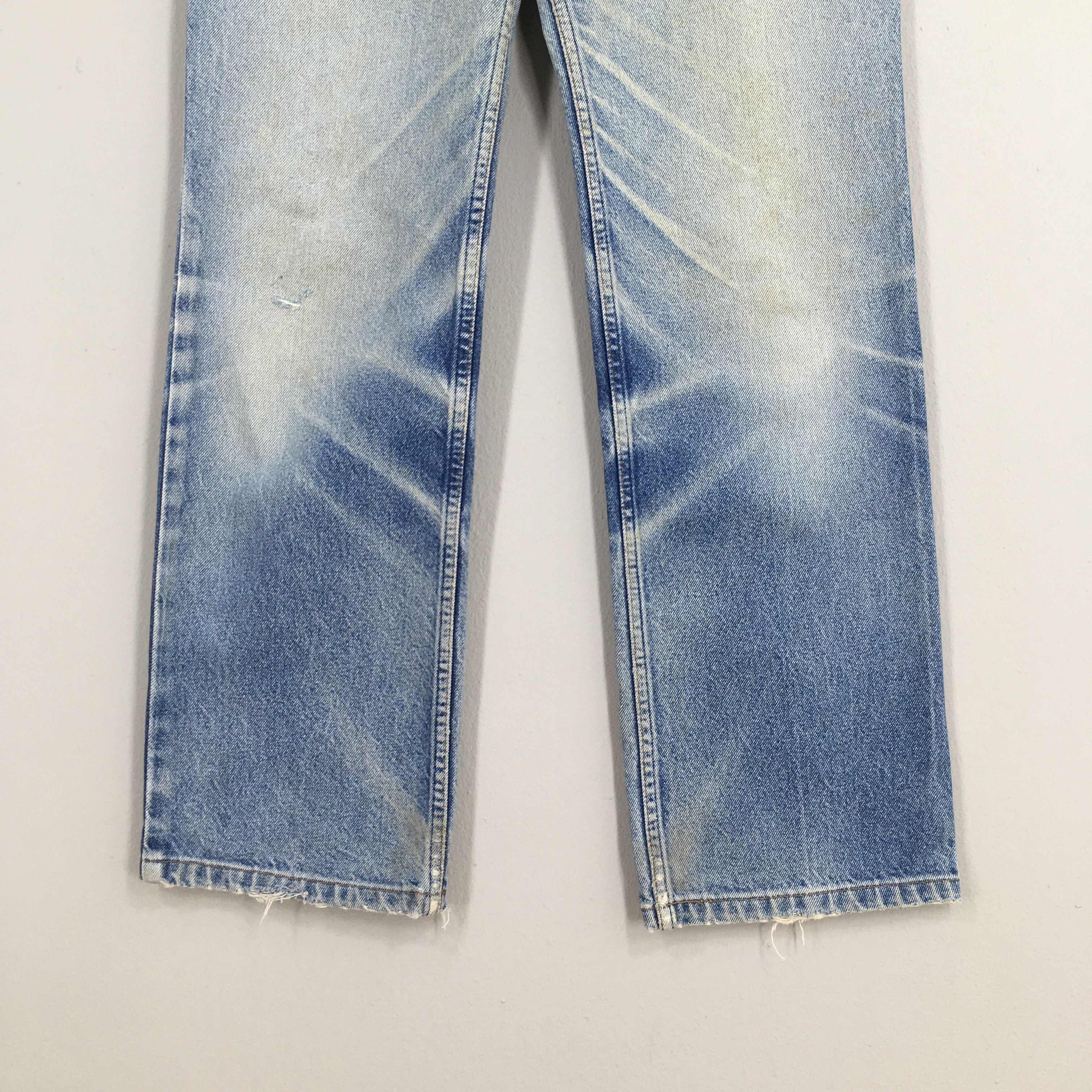 Levi's Size 31x28 Vintage 90s Levi's 505 Faded Blue Jeans S1031 Size US 31 - 4 Thumbnail