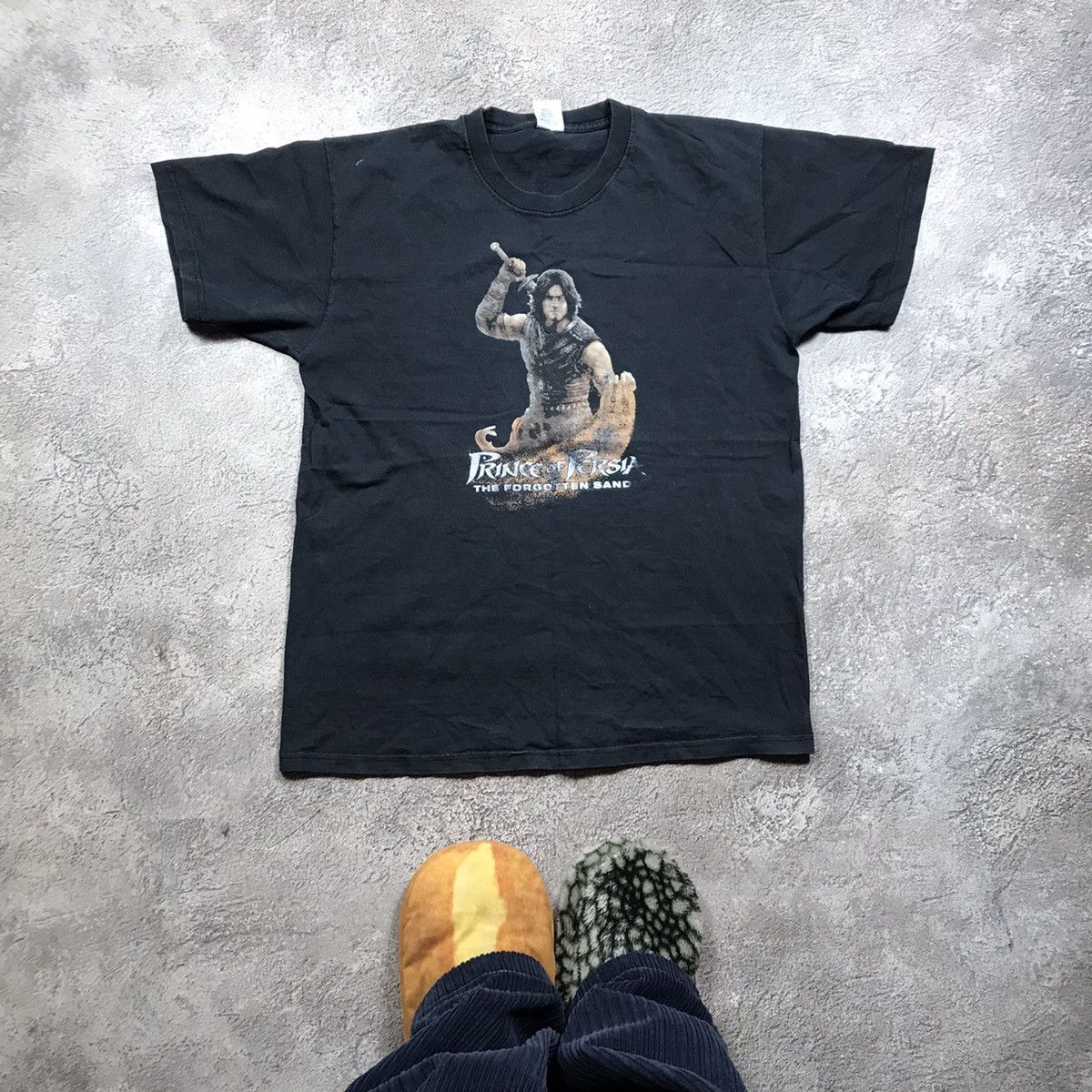 Vintage Vintage 90s Prince of Persia Sun Faded Graphic Tee Grunge L Size US L / EU 52-54 / 3 - 1 Thumbnail