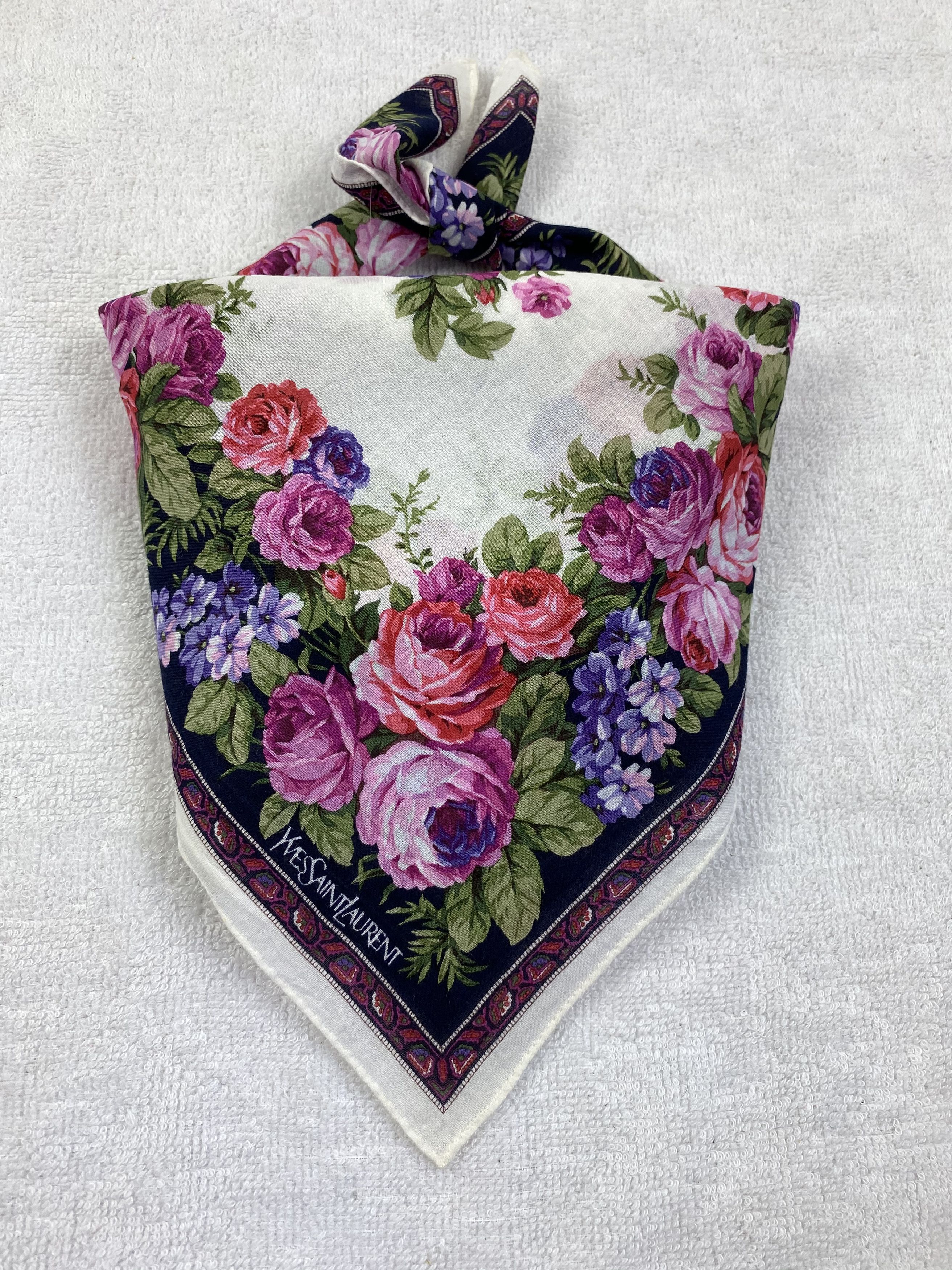 Yves Saint Laurent Yves Saint Laurent Handkerchief / Bandana / Neckerchief Size ONE SIZE - 2 Thumbnail