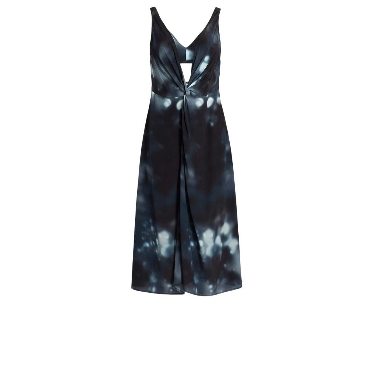 Deveaux DEVEAUX NEW YORK | Renada Twist Front Midi Dress Silk | Sz.6 Size M / US 6-8 / IT 42-44 - 15 Thumbnail