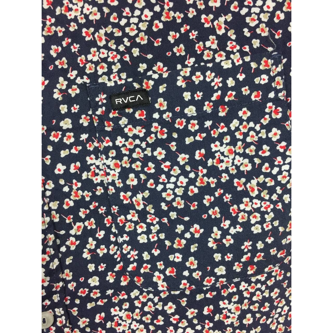 RVCA × Vintage RVCA Abstract Floral Printed Slim Fit Short Sleeve Shirt Size US XXL / EU 58 / 5 - 4 Thumbnail