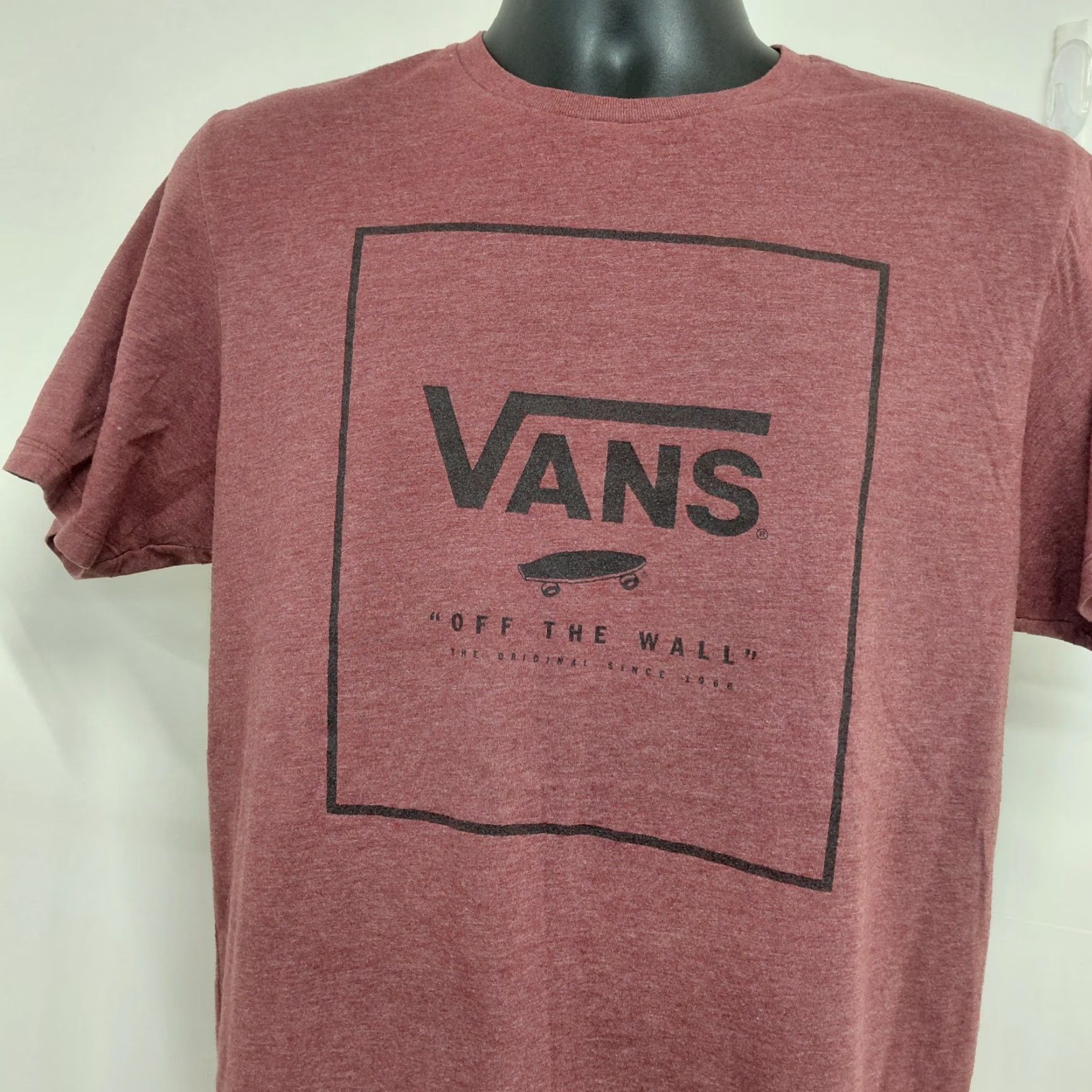Vans Vans Off The Wall Tshirt Men’s Size M Maroon The Original Since 1966 Skater Shirt Logo Crew Neck Medium Red Size US M / EU 48-50 / 2 - 4 Thumbnail