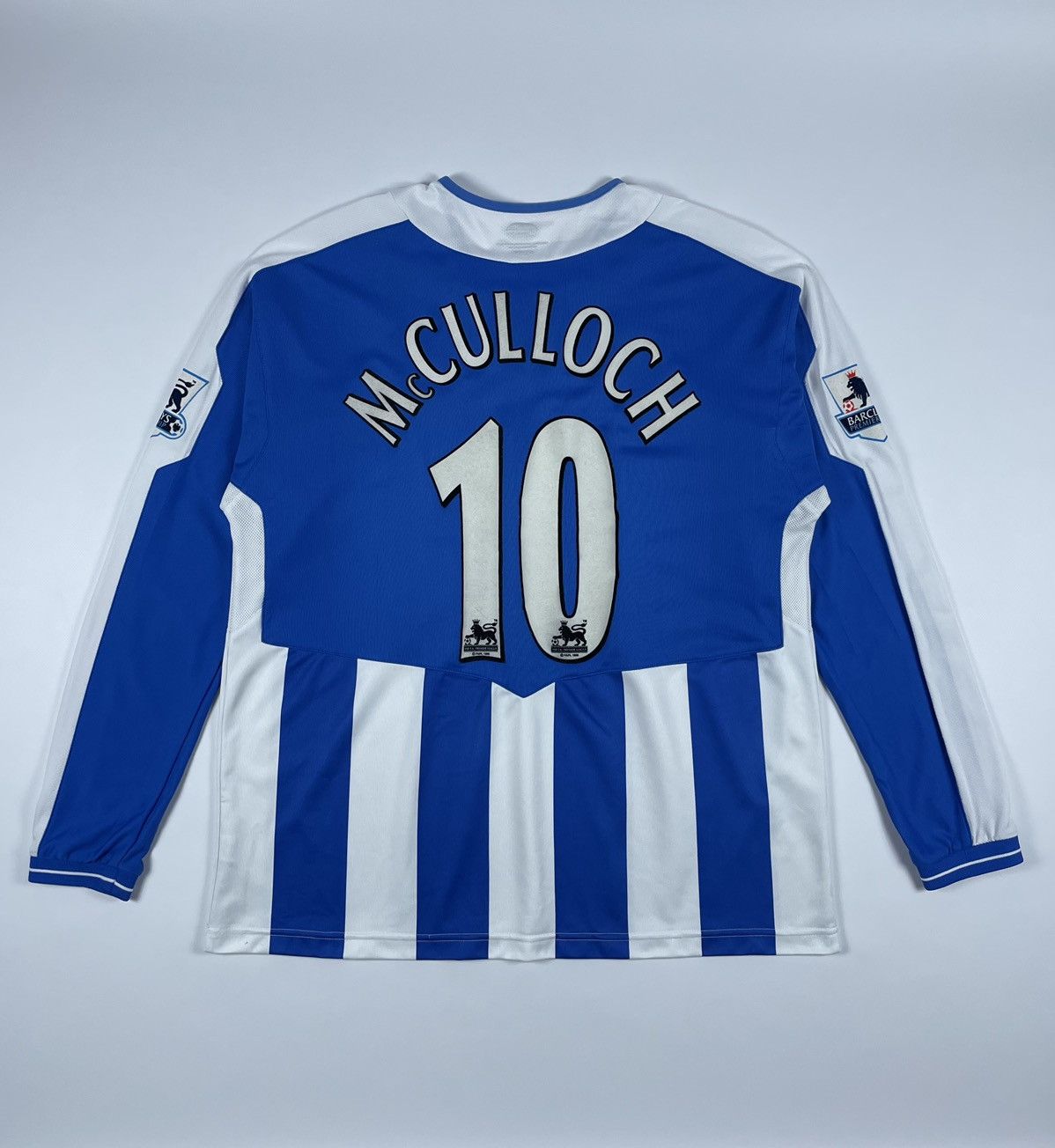 Vintage Wigan Athletic JJB Lee Henry McCulloch #11 Soccer Longsleev Size US XL / EU 56 / 4 - 1 Thumbnail