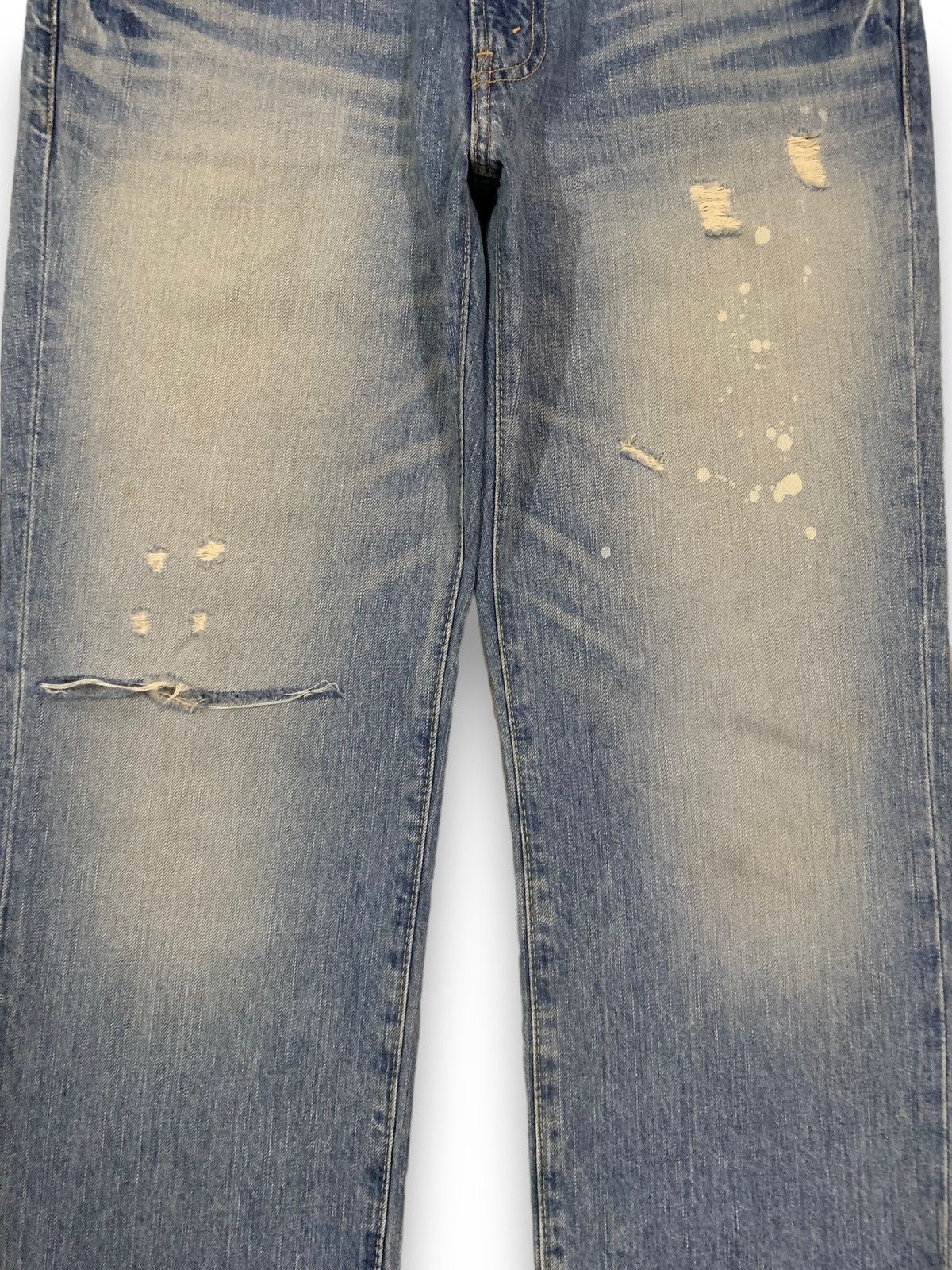 Levi's × Levi's Vintage Clothing × Vintage Vintage 90s Levis Blue Washed Loose Distressed Jeans Size US 32 / EU 48 - 7 Thumbnail