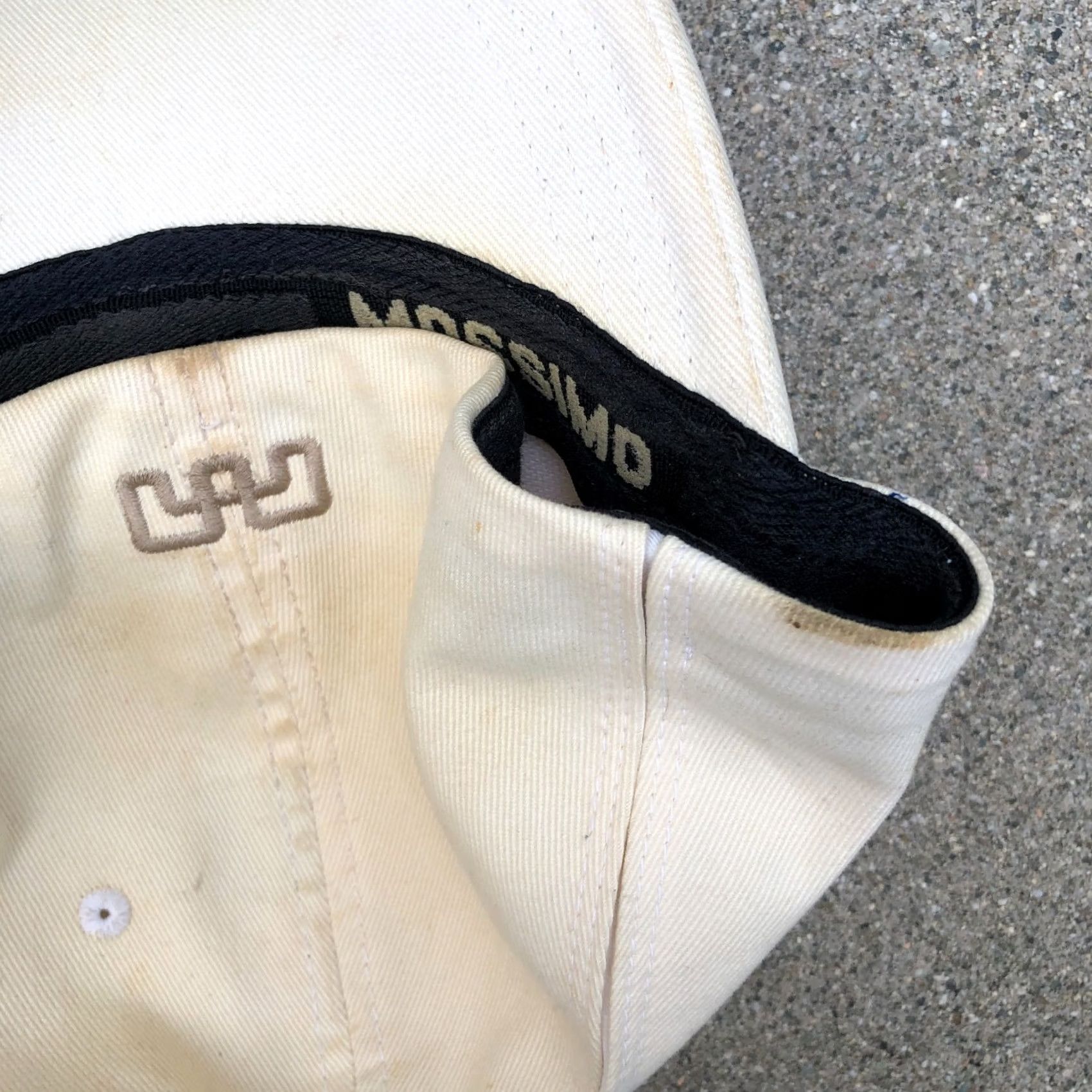 Mossimo VINTAGE Mossimo Baseball Hat One Size Beige Cap Embroidered Mens Y2K VTG Fitted Size ONE SIZE - 5 Thumbnail