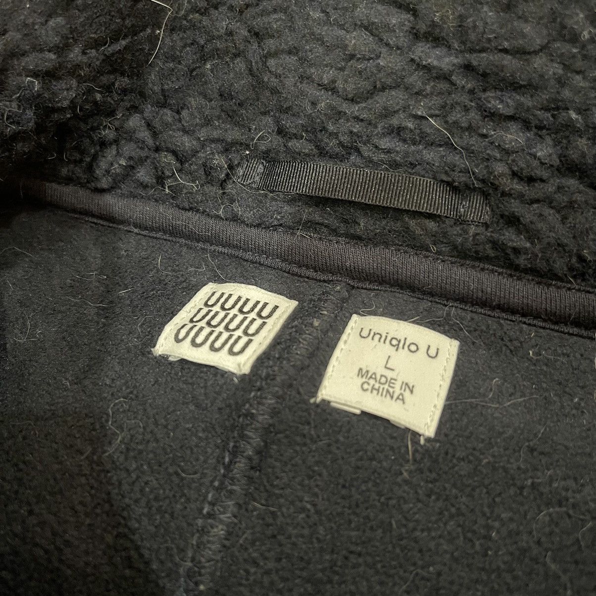 Lemaire × Uniqlo Vintage Uniqlo x Lemaire Turtleneck Sherpa Zipper Jacket Size L / US 10 / IT 46 - 9 Thumbnail