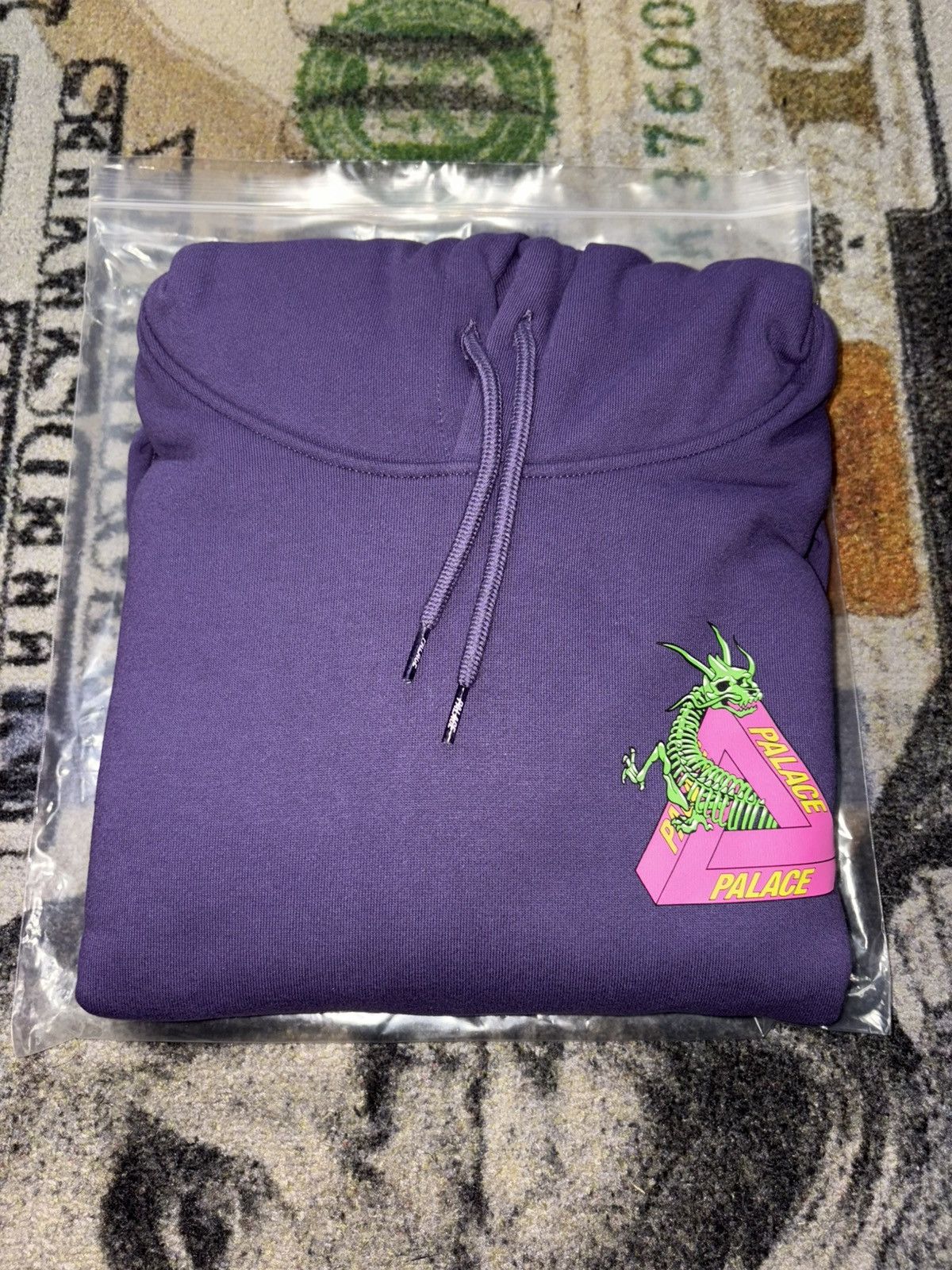 Palace Palace Dragon Bones Tri Ferg Hoodie Purple Size US XL / EU 56 / 4 - 1 Thumbnail
