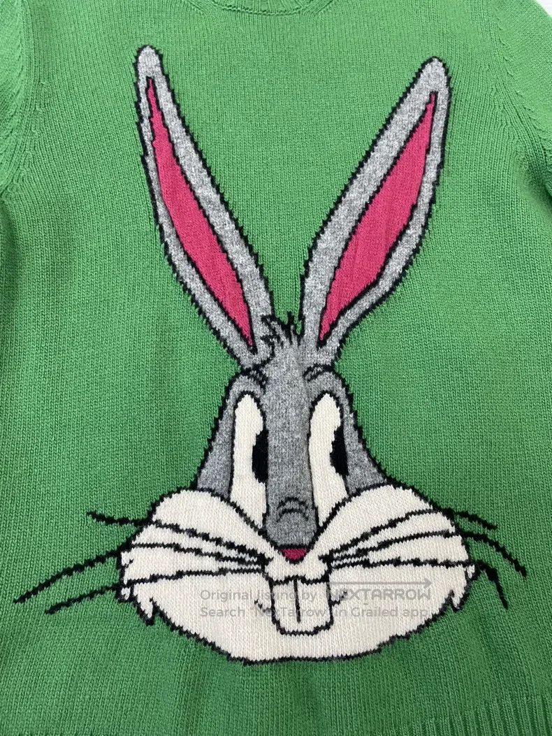 Gucci Gucci Green Rabbit Brother Sweater Knitwear sweater Size US M / EU 48-50 / 2 - 2 Thumbnail