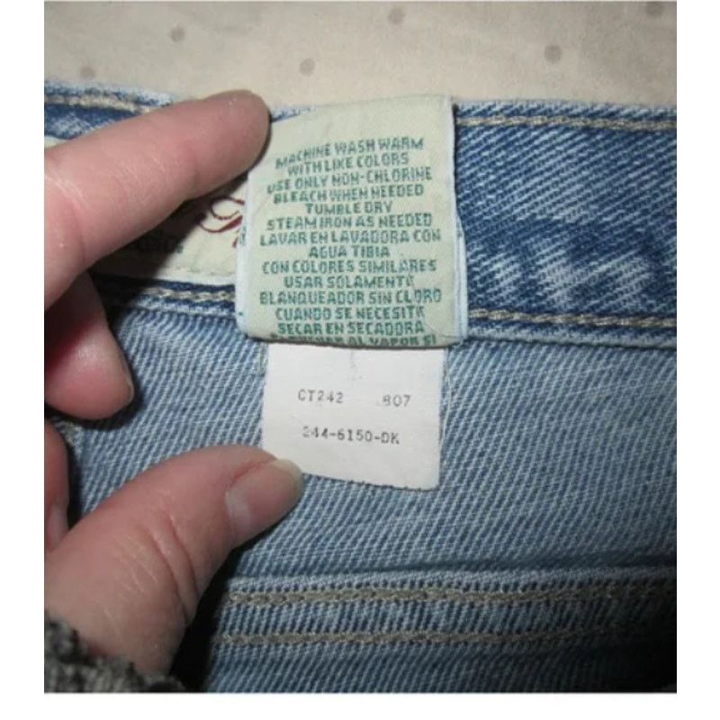 Other Y2K Relaxed Fit Light Wash Butterfly Patch Jeans Johnsbay14T Size 40" / US 18 - 5 Thumbnail
