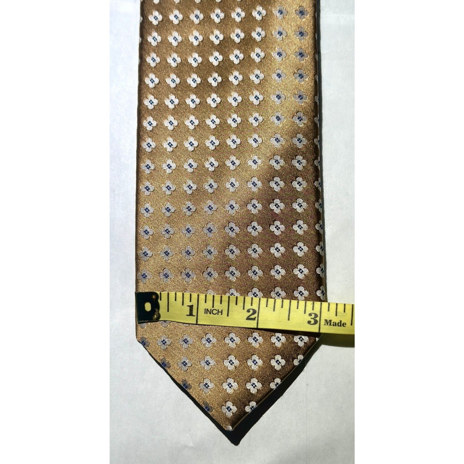 Other Vtg Silk Ties Bruno Rossi Italy Bardelli Roma Lattice Retro Size ONE SIZE - 2 Thumbnail