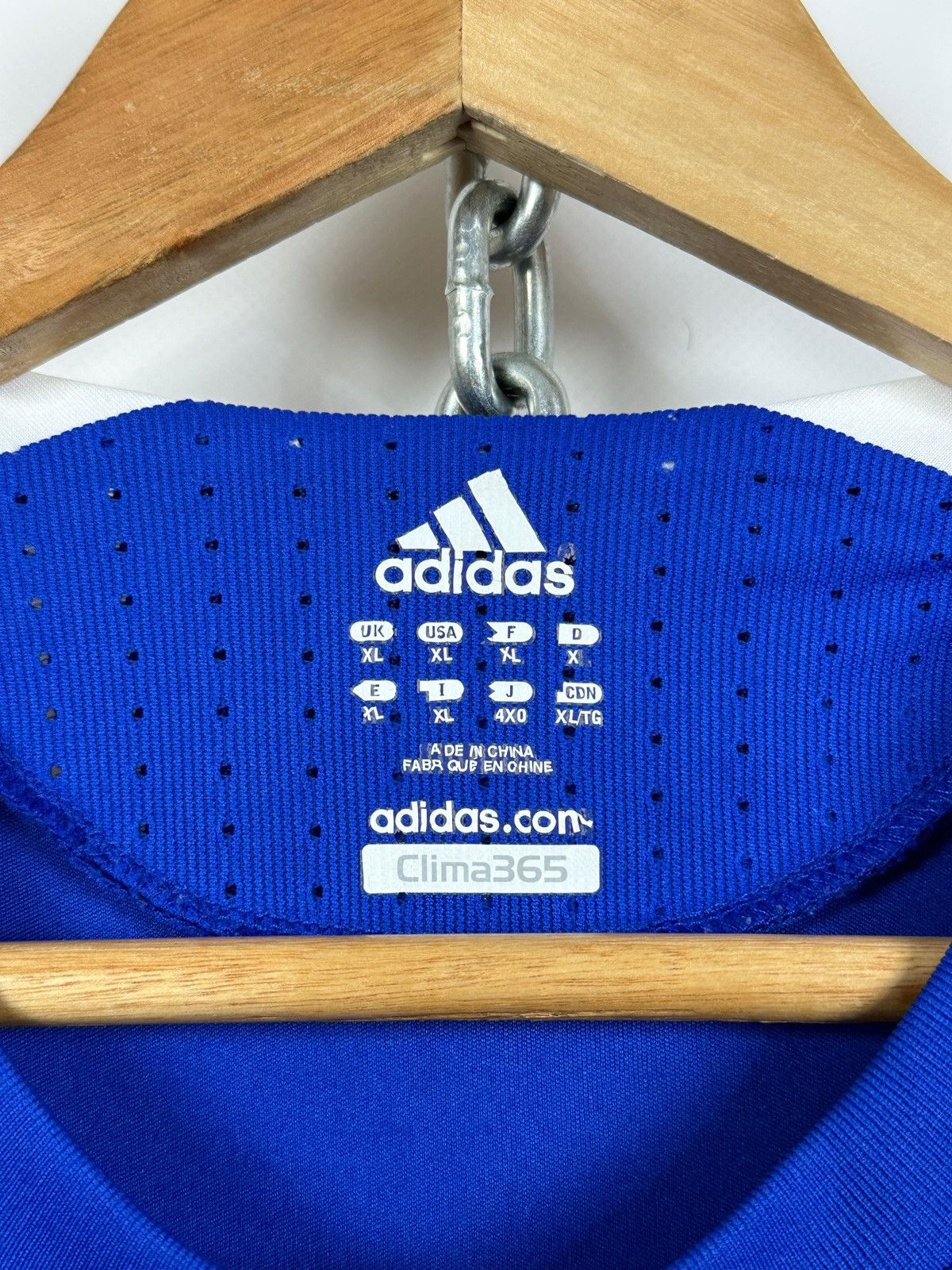 Adidas 2008 Vintage Adidas France National Team Home Soccer Jersey Size US XL / EU 56 / 4 - 15 Thumbnail