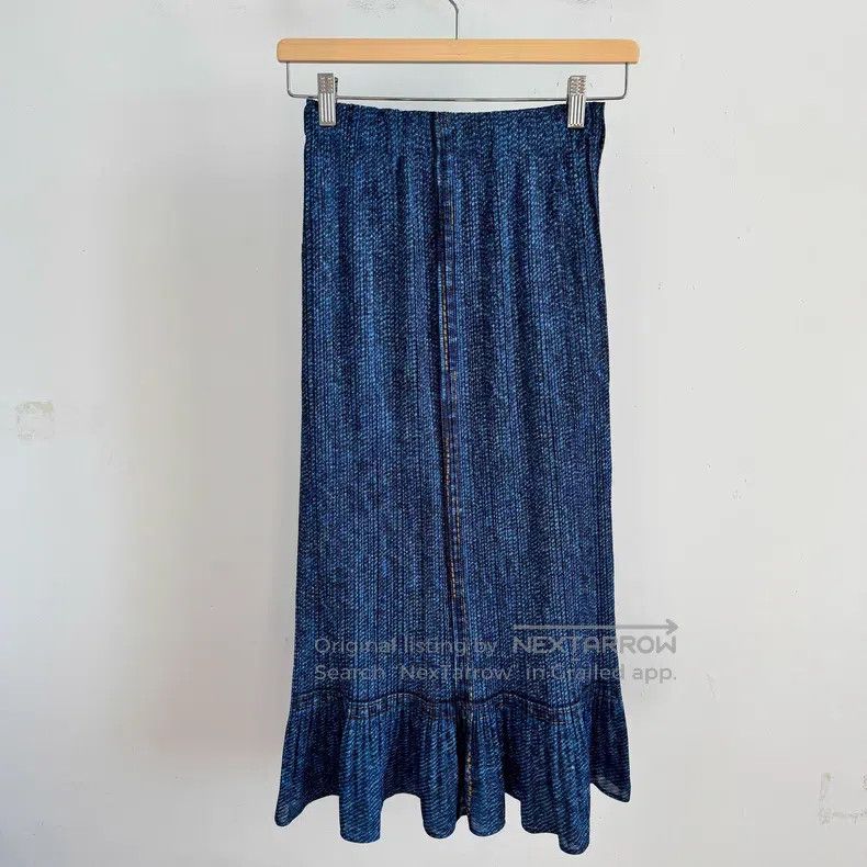 Issey Miyake Issey Miyake size:1 Snowflake Denim Skirt Size 22" - 1 Thumbnail