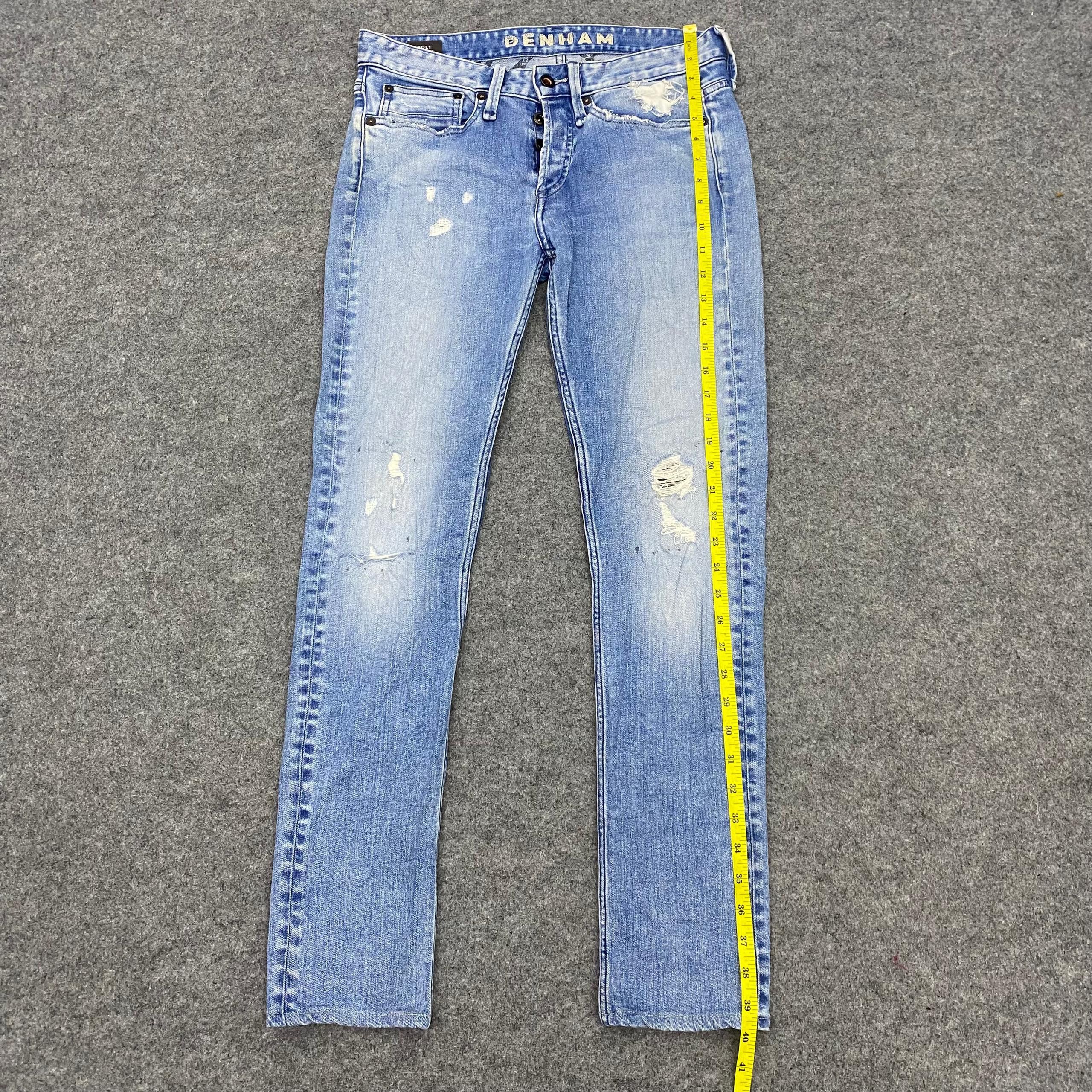 DENHAM 💥Best Offer💥Denham Slim Fit Distressed Denim Size US 31 - 2 Thumbnail