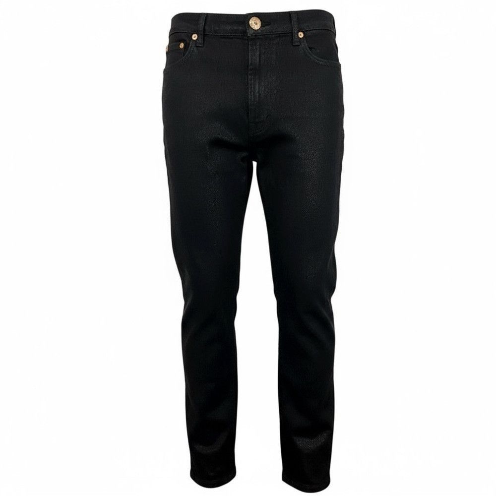 One Teaspoon One Teaspoon Wet Look Runaways Jeans NWT Size 29 Black Coat Size 29" - 1 Thumbnail