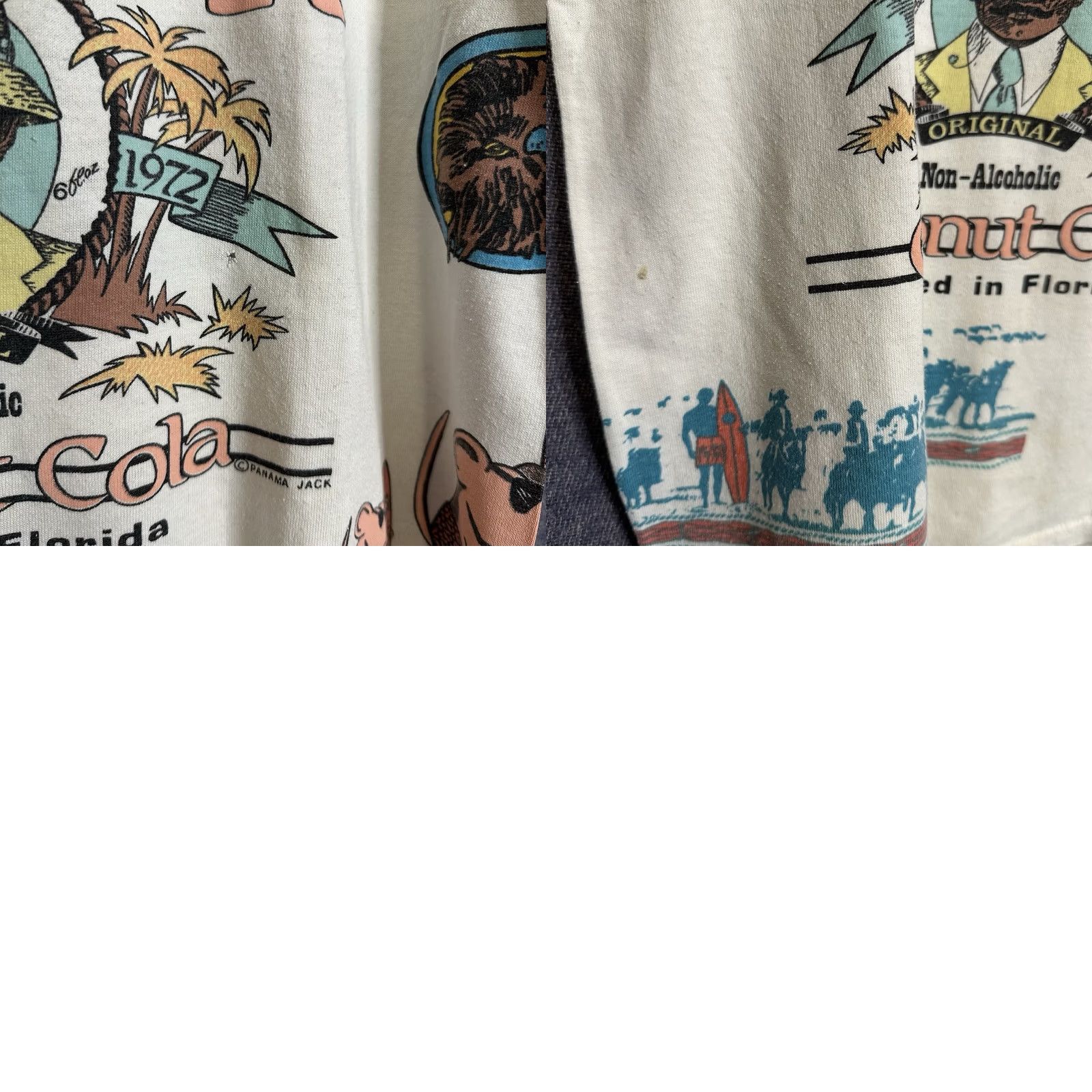Panama Jack VINTAGE Panama Jack T-Shirt Unisex Adults Beach White 80s 90s Graphic Print Logo Crew Neck Short Sleeve S Size US S / EU 44-46 / 1 - 9 Thumbnail