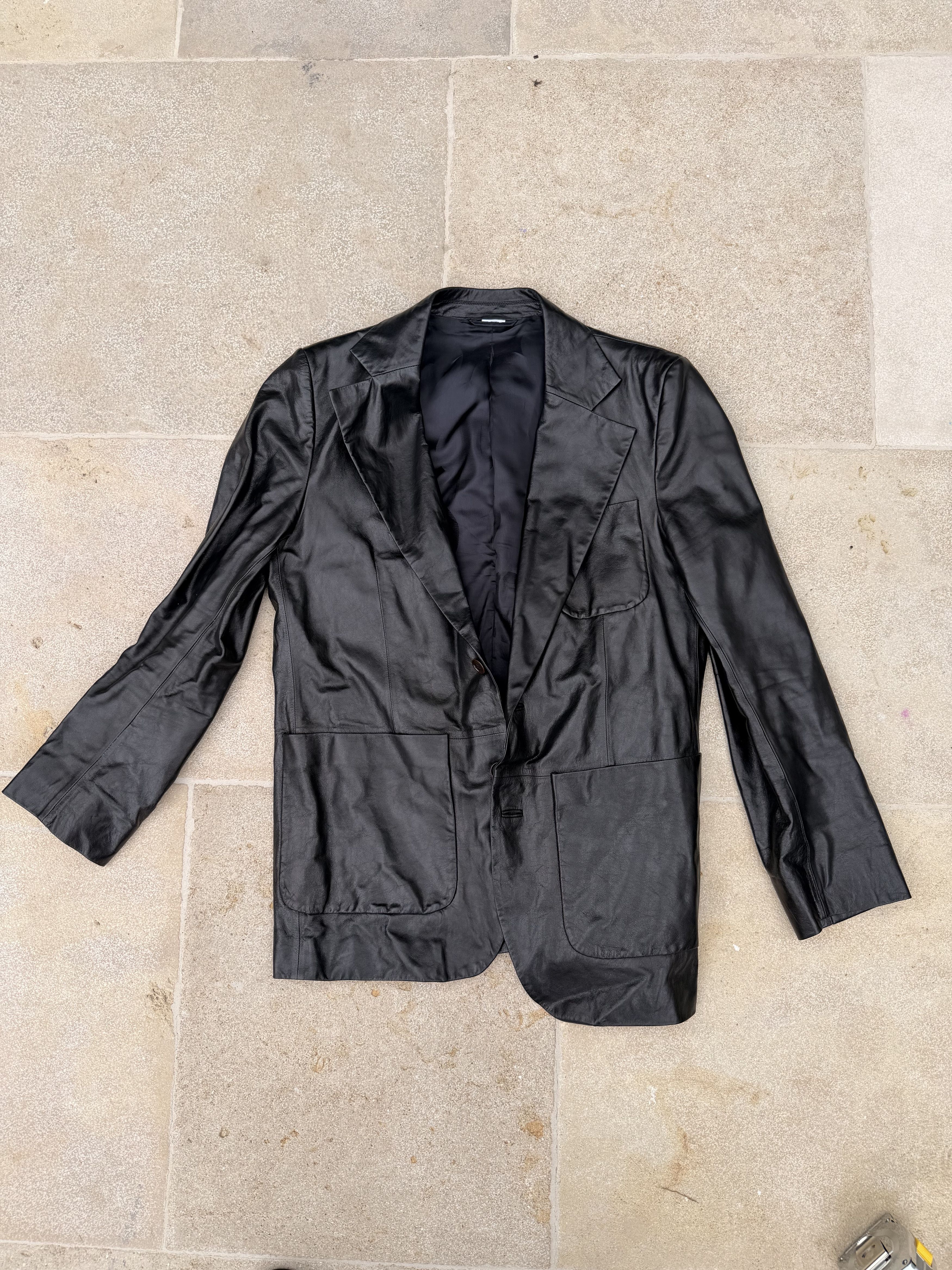 Acne Studios Acne Studios Leather Blazer (Size EU 48 / US M) Size 38R - 1 Thumbnail