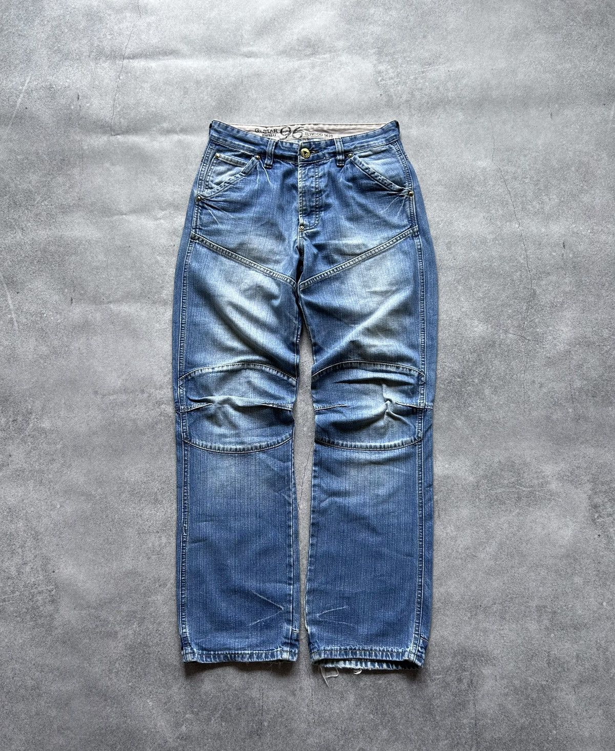 G-Star × Vintage Vintage G star Raw elwood96 denim biker jeans y2k Size US 32 / EU 48 - 2 Thumbnail