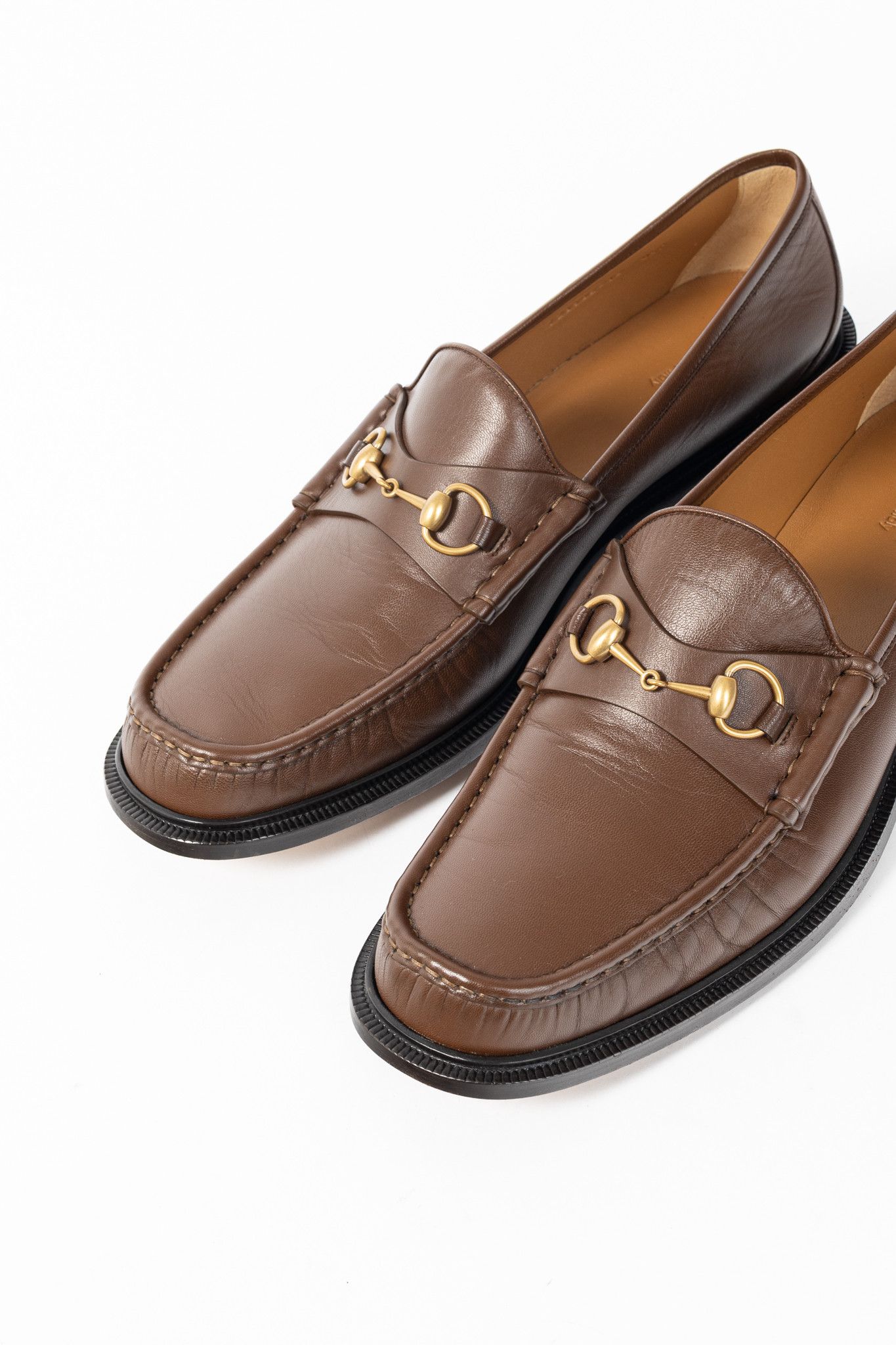 Gucci Gucci Wislet Brown Sugar Mandala Goat Horsebit Loafers Size US 15 / EU 48 - 6 Thumbnail