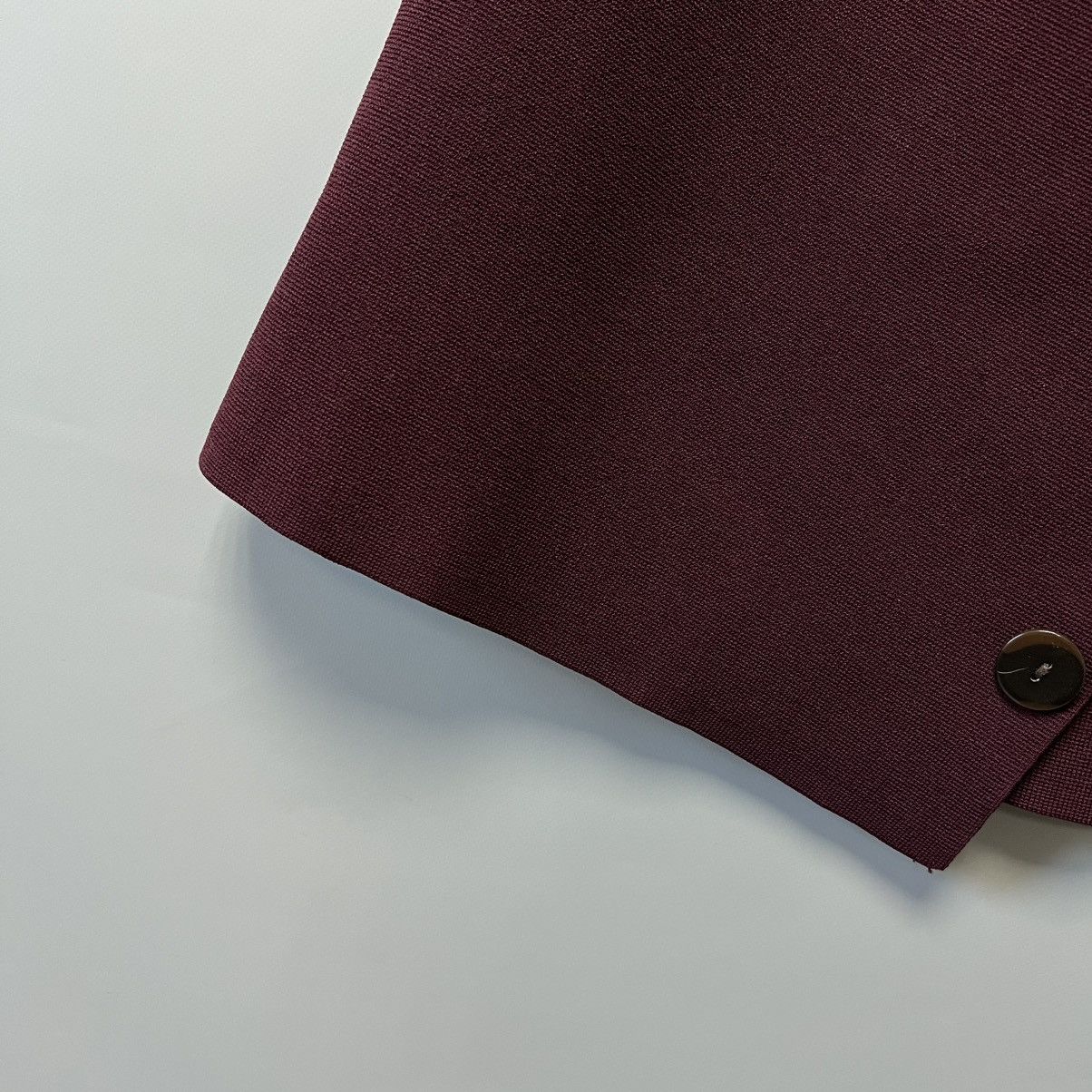 Sandro Sandro Asymmetric Decorative-Button Mini Skirt burgundy Size 28" / US 6 / IT 42 - 7 Thumbnail