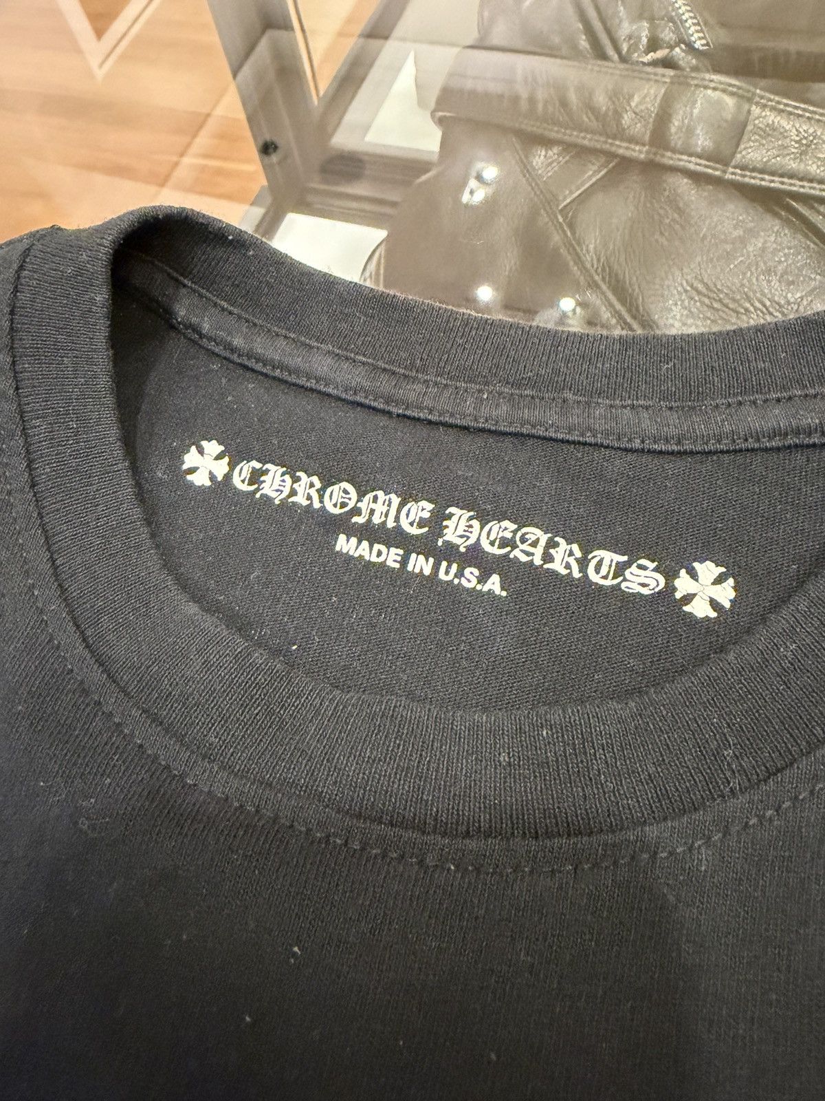 Chrome Hearts Chrome Hearts Matty Boy Chomper Scroll Pocket Tee Size US M / EU 48-50 / 2 - 3 Thumbnail