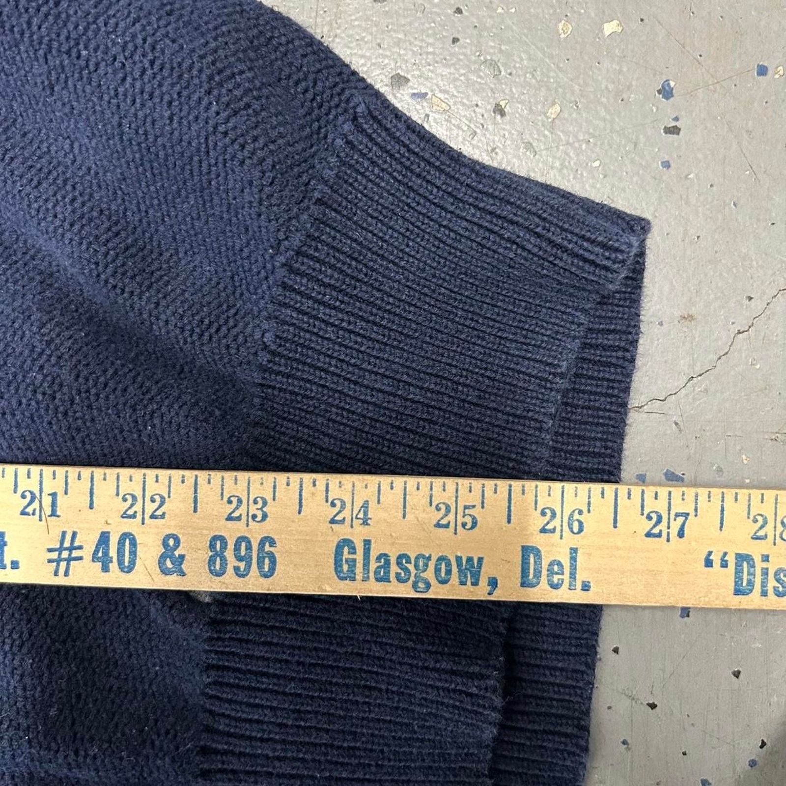 Nautica VTG 90s Navy blue Nautica sweater multi-coloured stripes Size US XL / EU 56 / 4 - 5 Thumbnail