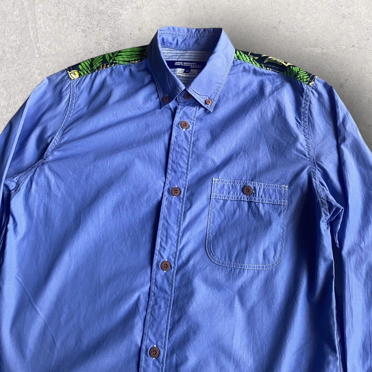 Comme des Garcons SS16 “Faraway” African Fabric Back Patchwork Shirt Size US M / EU 48-50 / 2 - 4 Thumbnail