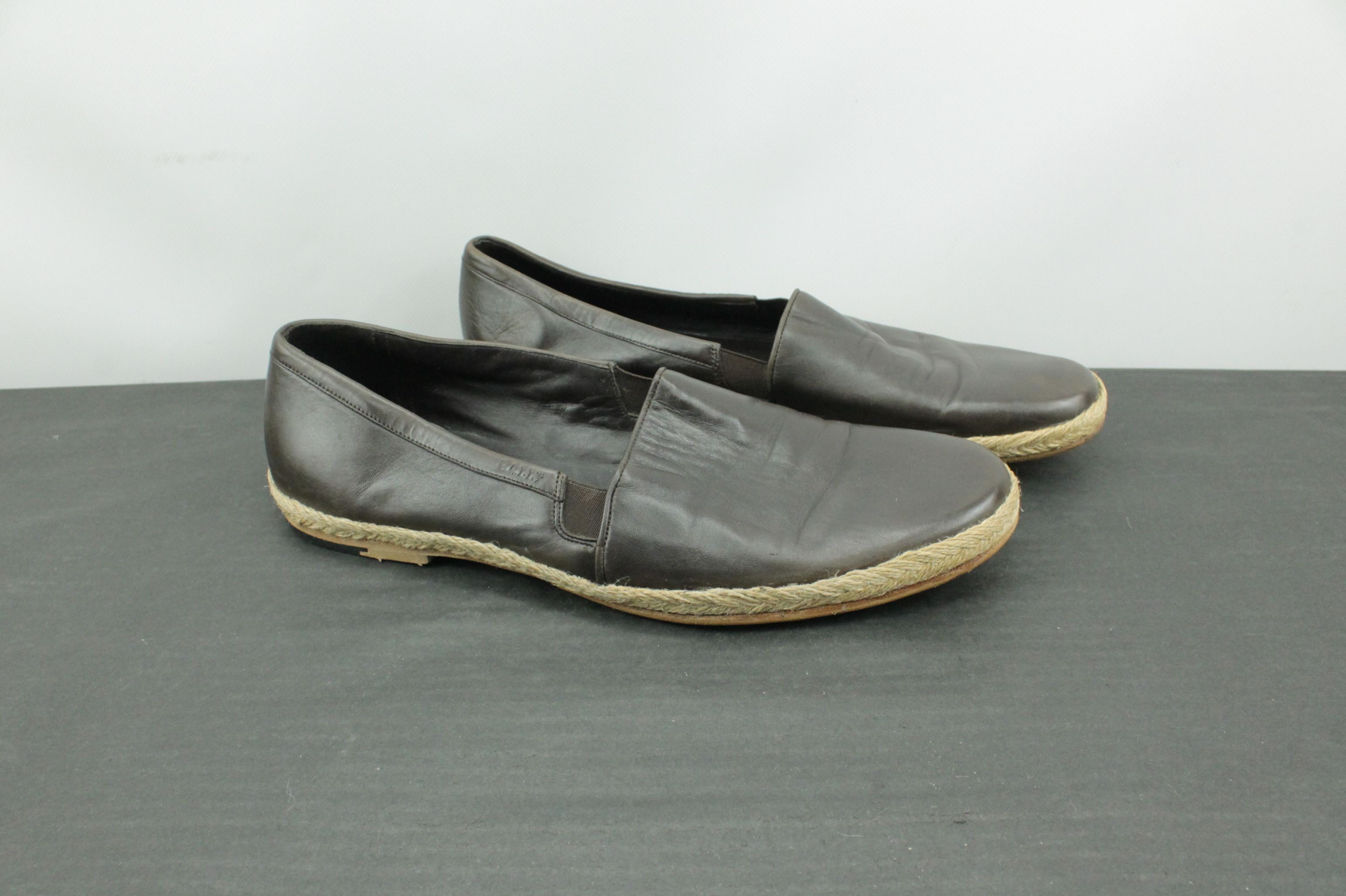 Bally Bally Brown Leather Slip On Espadrilles Shoes Men's 46 Size US 13 / EU 46 - 1 Thumbnail