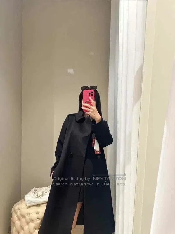 Max Mara MaxMara Elegant Black Wool Winter Coat . Size XS / US 0-2 / IT 36-38 - 7 Thumbnail