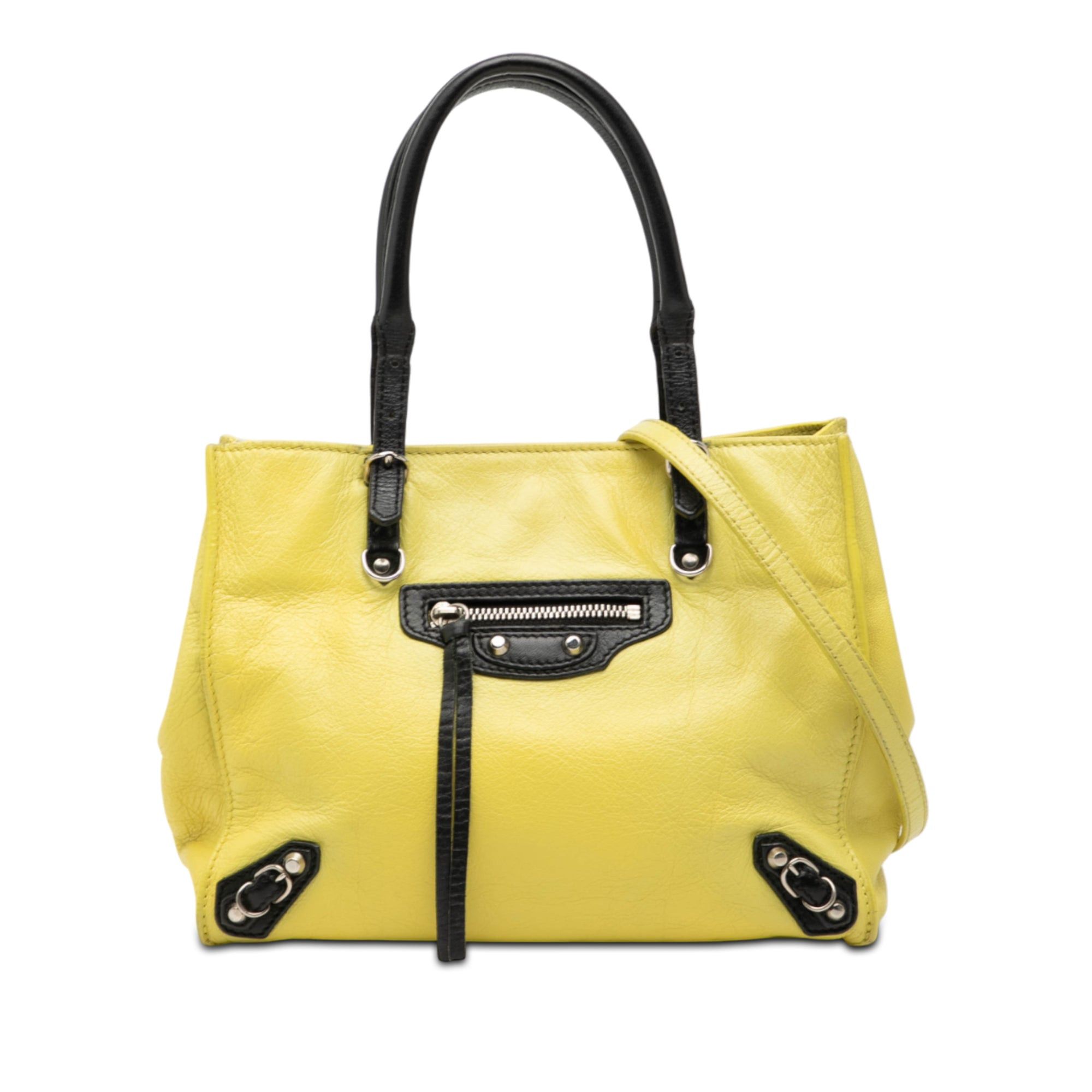 Balenciaga Mini Bicolor Leather Papier A4 Zip Around Tote Size ONE SIZE - 1 Thumbnail