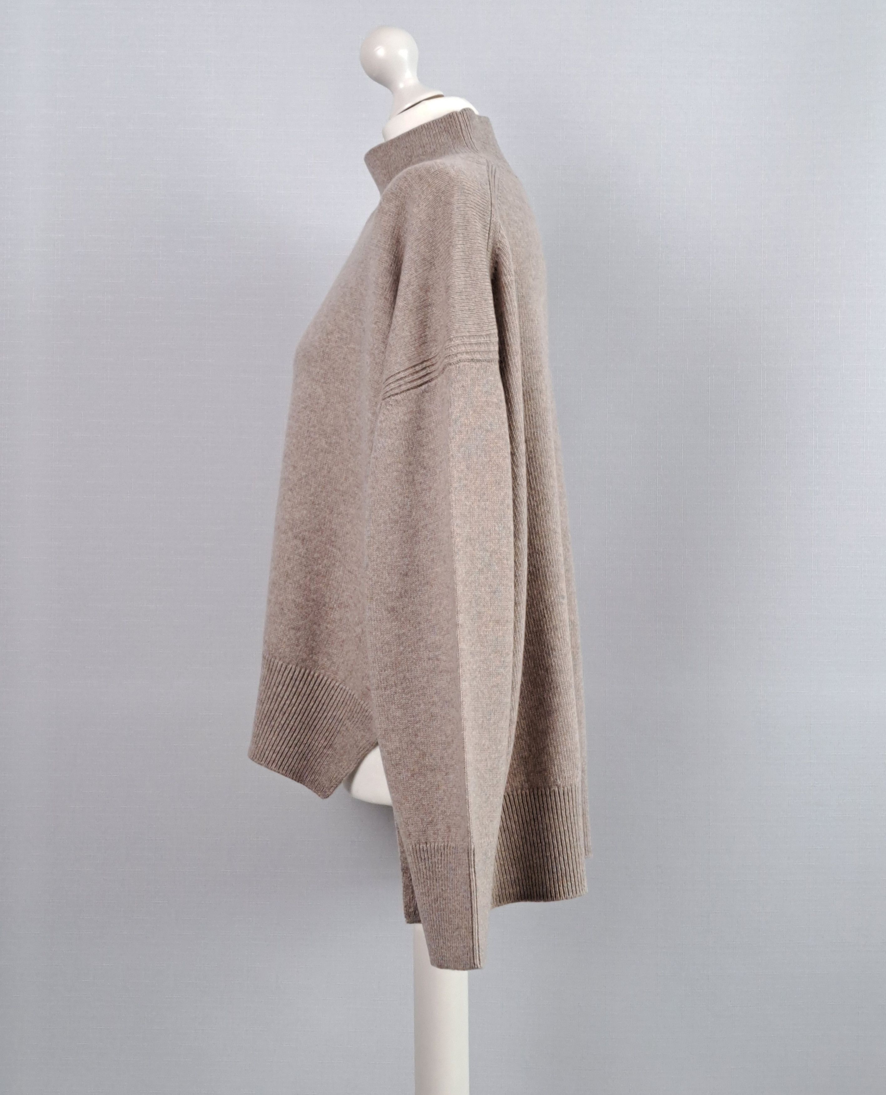 Barrie BARRIE Iconic oversized roll-neck cashmere jumper. Size L Size L / US 10 / IT 46 - 2 Thumbnail
