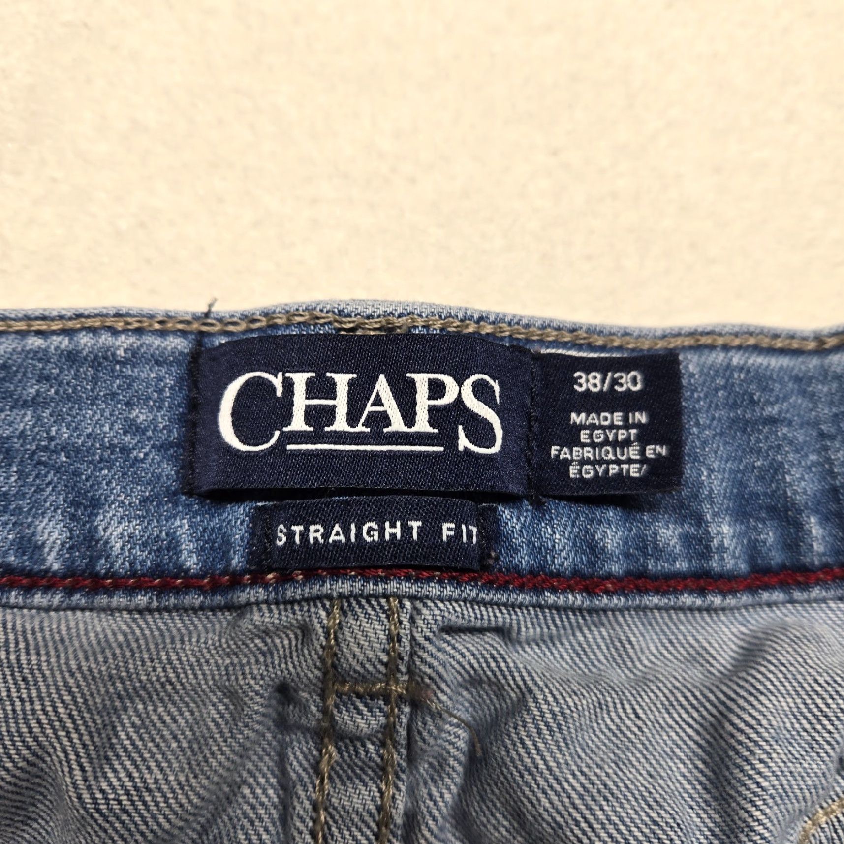 Chaps Chaps Jeans Blue Denim Straight Leg Medium Wash Casual Men's 38 X 30 Size US 38 / EU 54 - 3 Thumbnail