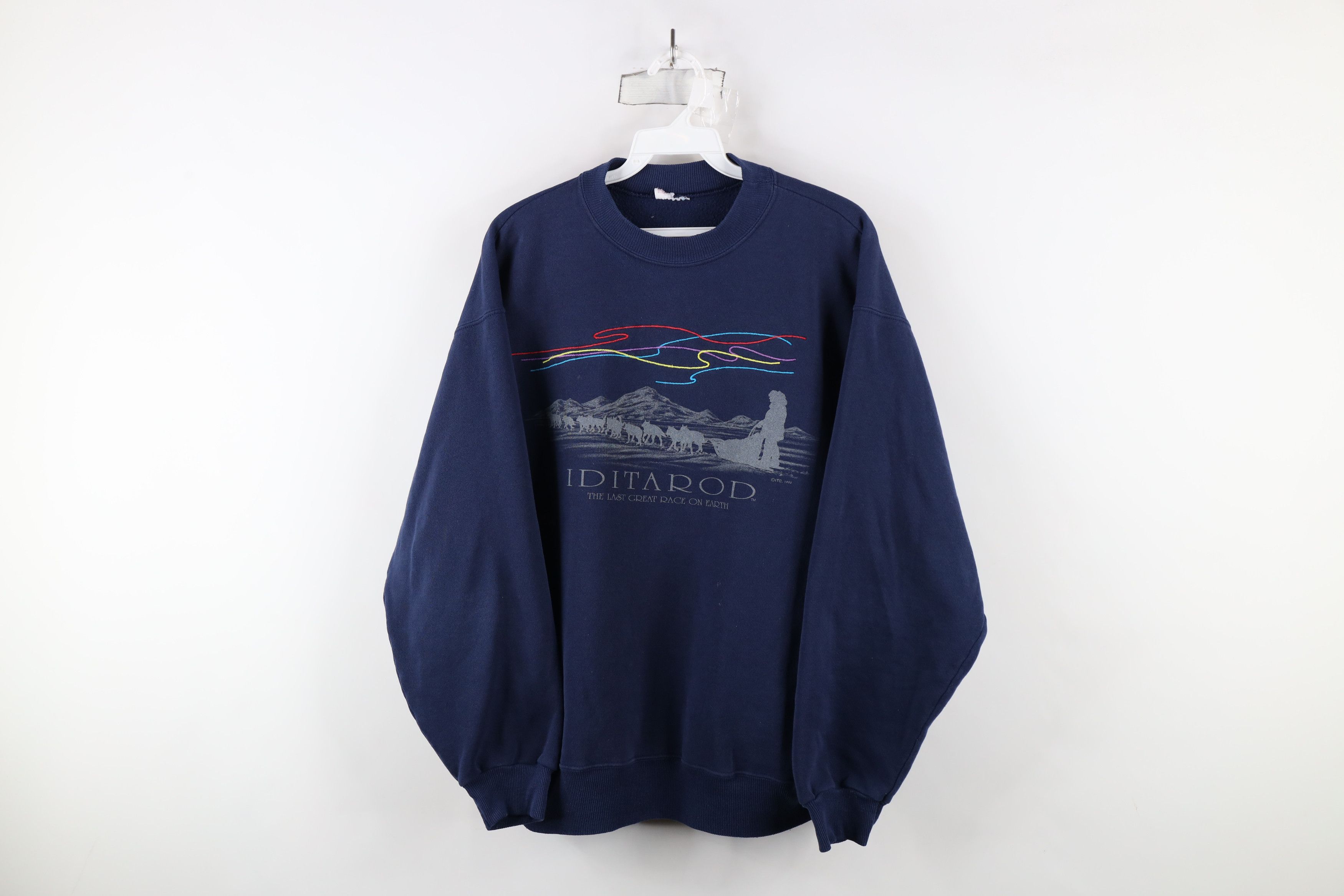 Vintage Vintage 90s Streetwear Iditarod Dog Race Sweatshirt USA Size US L / EU 52-54 / 3 - 1 Thumbnail