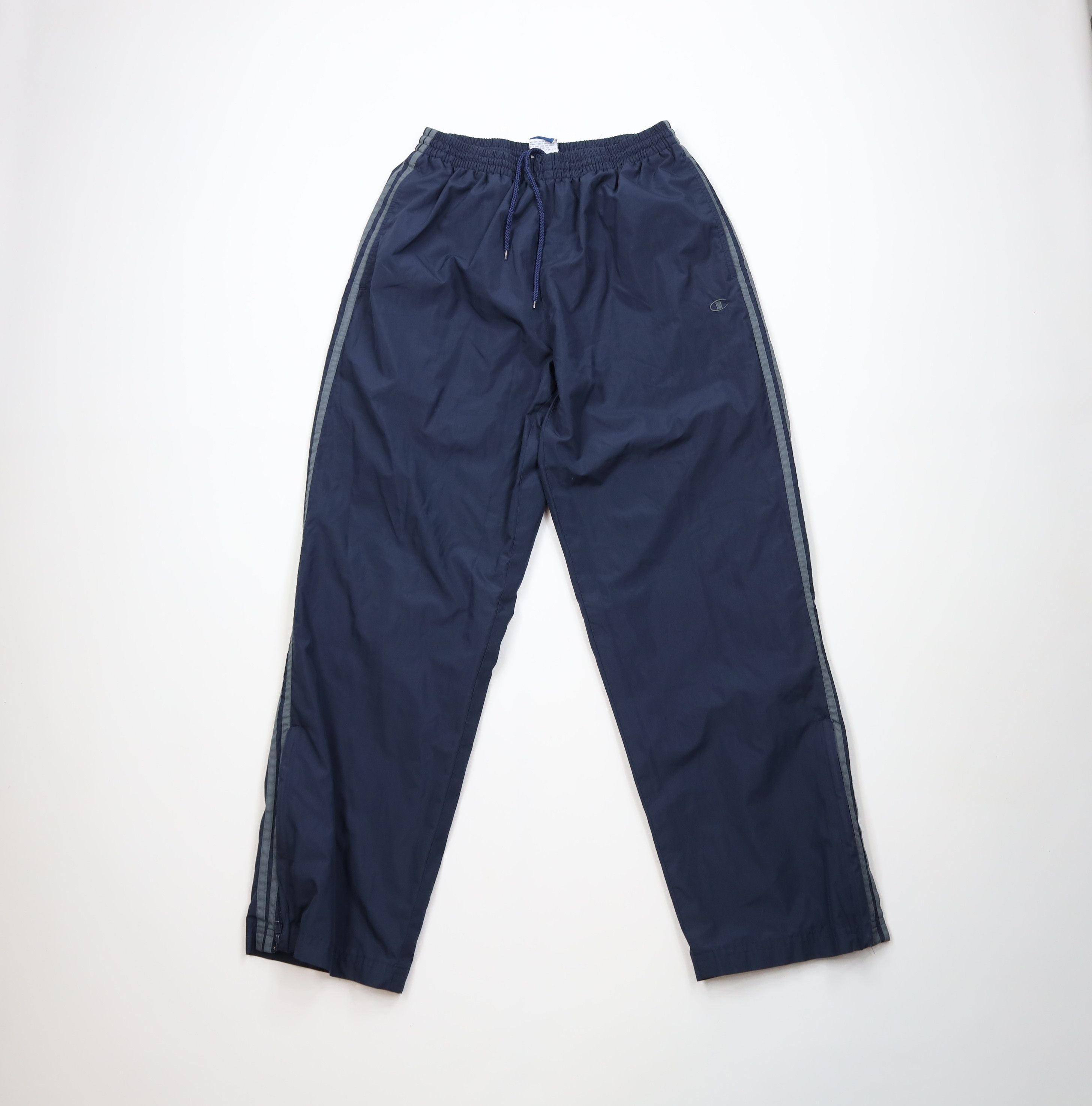 Champion Vintage 90s Champion Lined Wide Leg Windbreaker Pants Blue Size US 34 / EU 50 - 1 Thumbnail