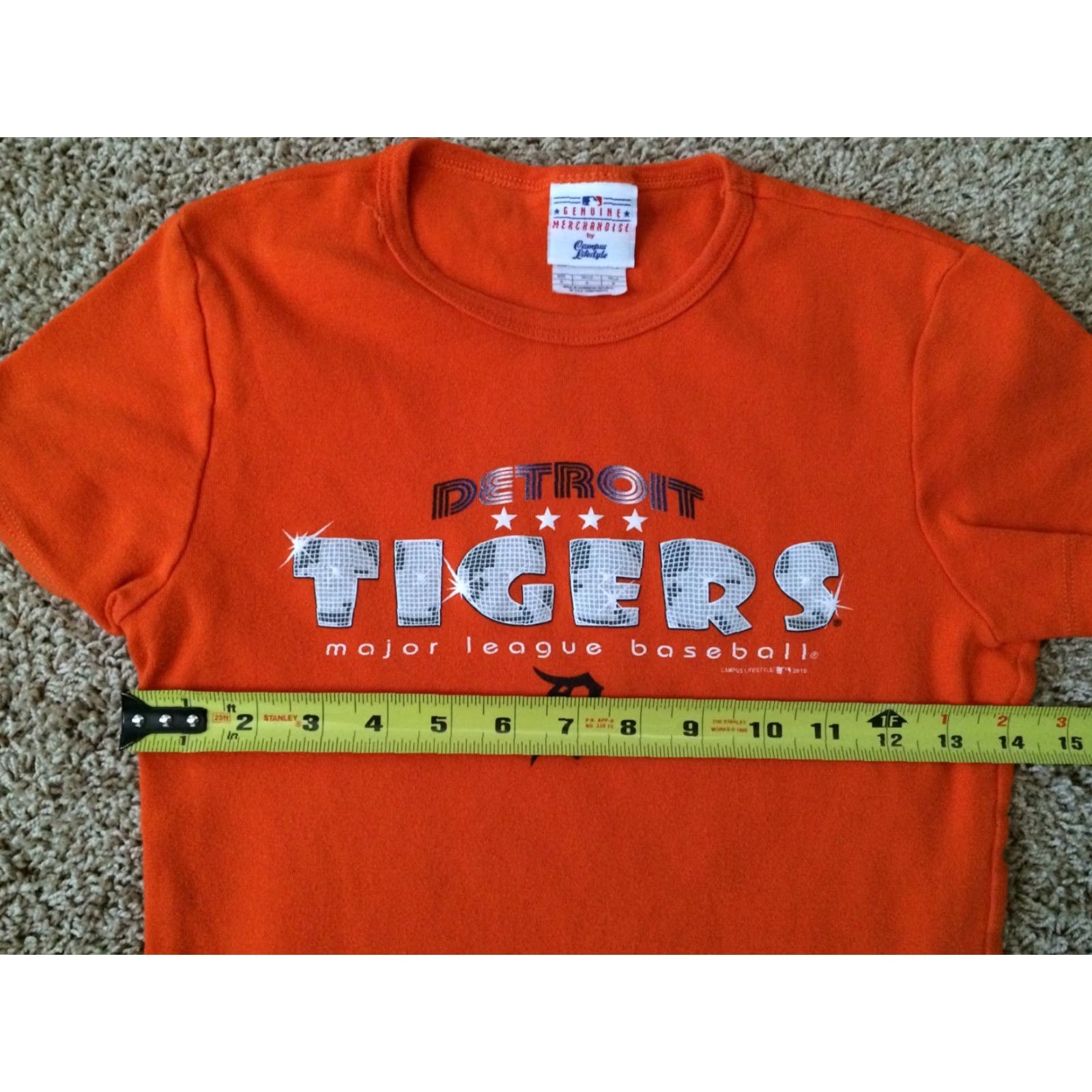 MLB VINTAGE Detriot Tigers Disco Ball Womens Juniors T Shirt Sz S - MLB Genuine Merchandise Size S / US 4 / IT 40 - 4 Thumbnail
