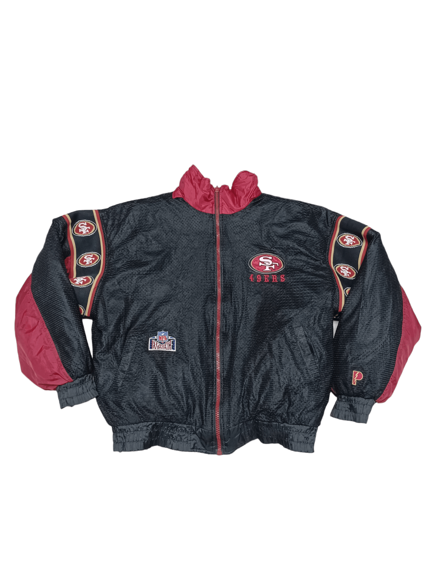 Image of 1990X Clothing x Nfl Vintage Reverseable Exclusive San Francisco 49Ers Bomber in Red/Black (Size 2X