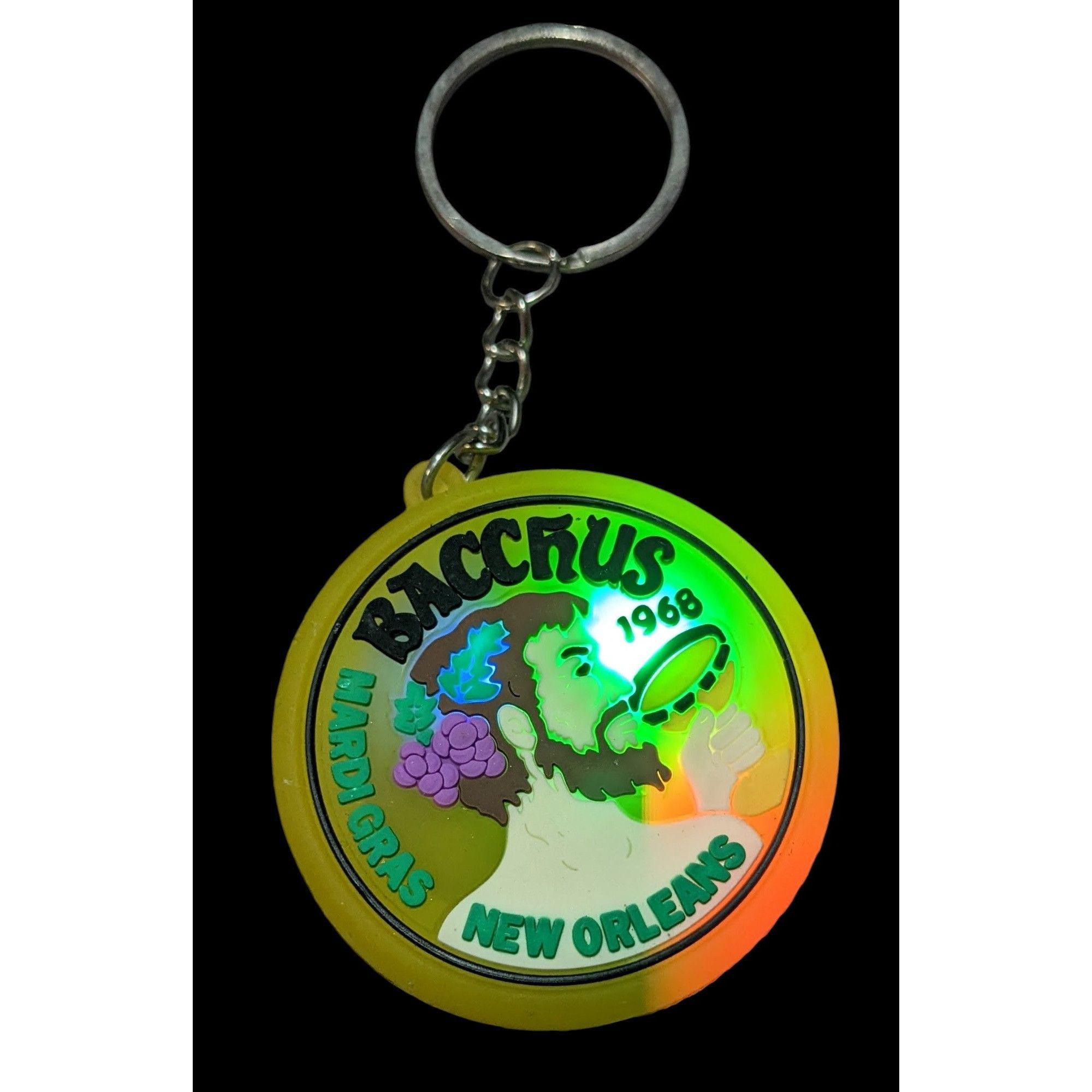 Other Bacchus Mardi Gras New Orleans Light Up Keychain Size ONE SIZE - 2 Thumbnail