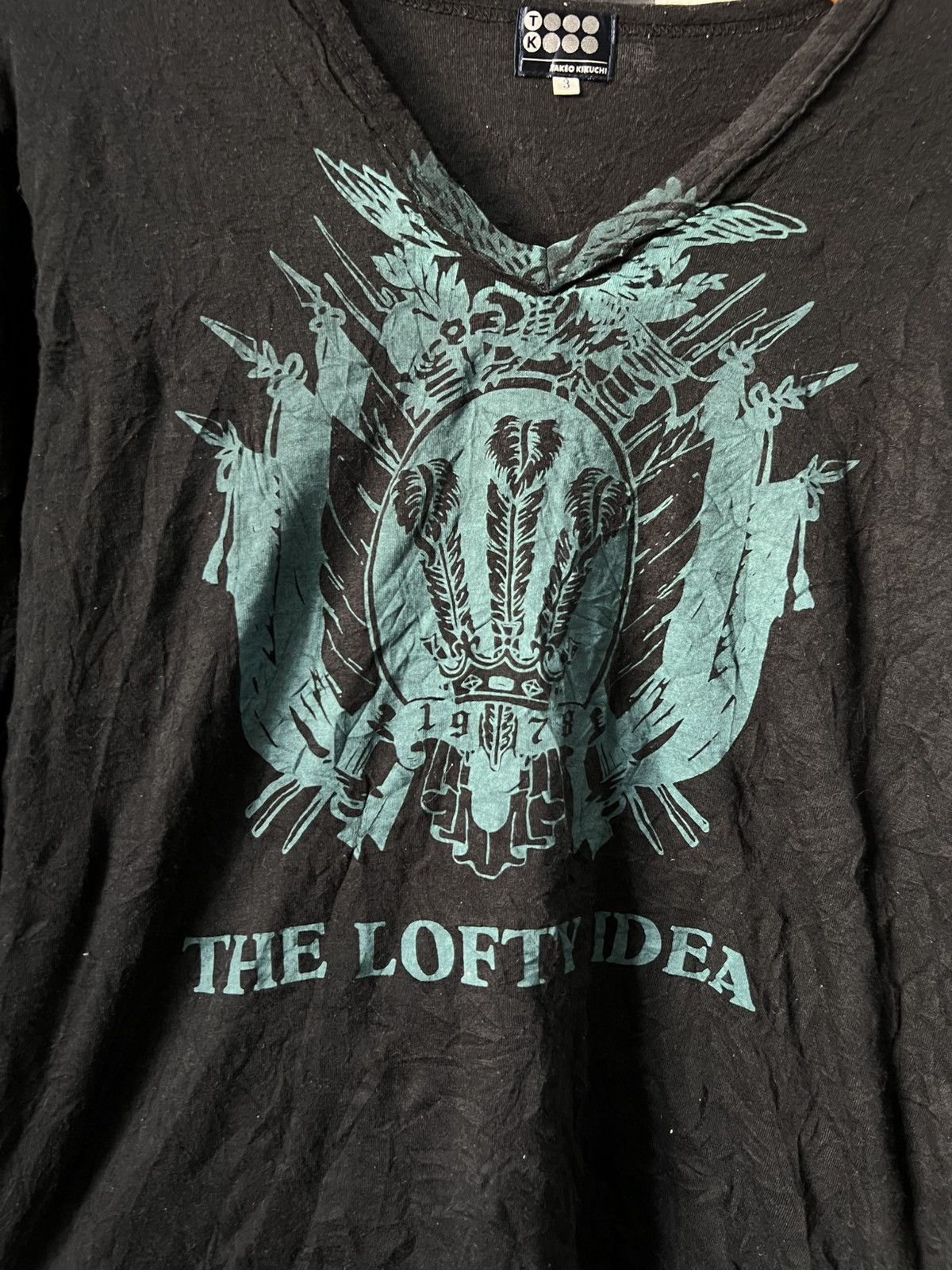 Vintage Takeo Kikuchi “The Lofty Idea” Long Sleeve Tee Size US M / EU 48-50 / 2 - 2 Thumbnail