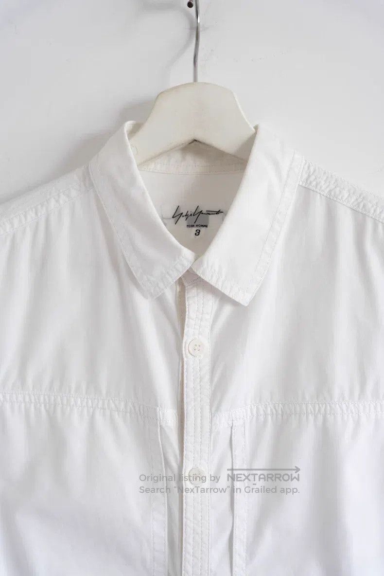 Yohji Yamamoto YOHJI YAMAMOTO Multi-Piece Patchwork White Shirt Size US L / EU 52-54 / 3 - 3 Thumbnail
