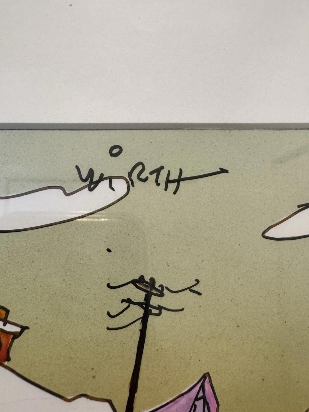 The Unbranded Brand Cliff Wirth Signed Original Cartoon Art Framed One of One Size ONE SIZE - 8 Thumbnail