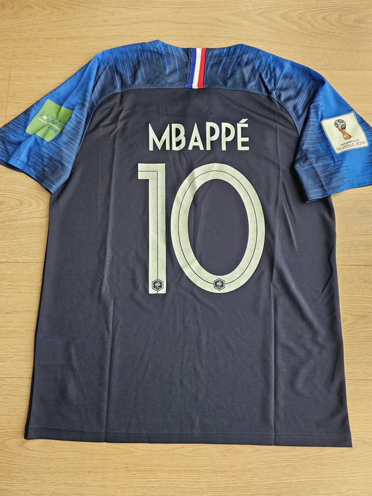 2018 World France #10 Mbappé Jersey Home M