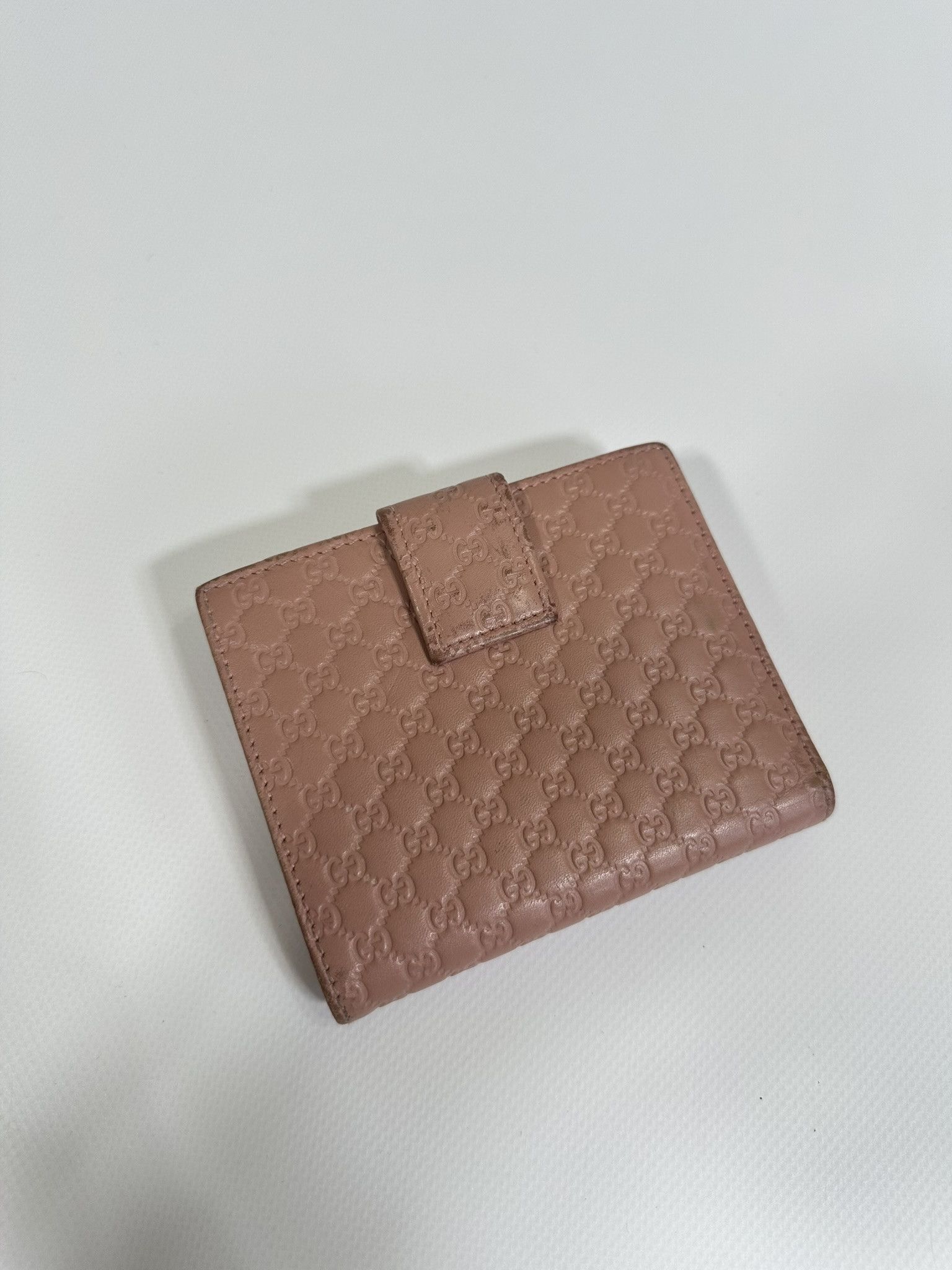Gucci Gucci Wallet Pink Guccissima Leather Monogram Size ONE SIZE - 11 Thumbnail